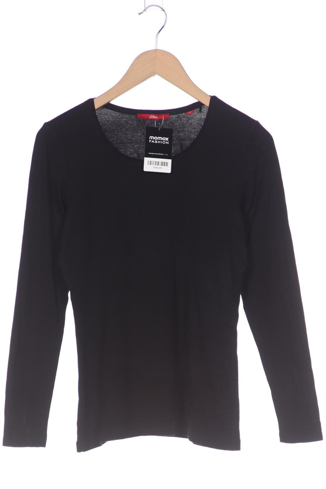 

s.Oliver Damen Langarmshirt, schwarz, Gr. 38