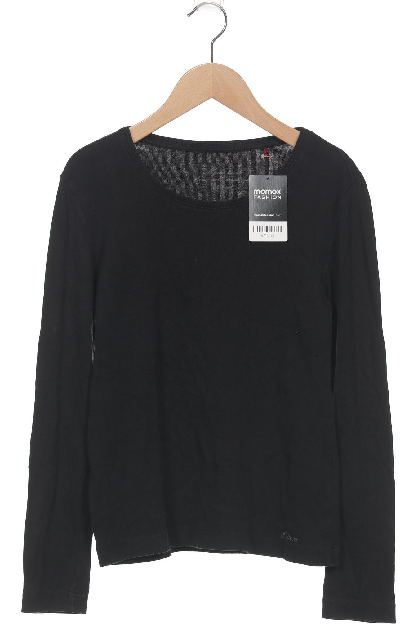 

s.Oliver Damen Langarmshirt, schwarz, Gr. 40