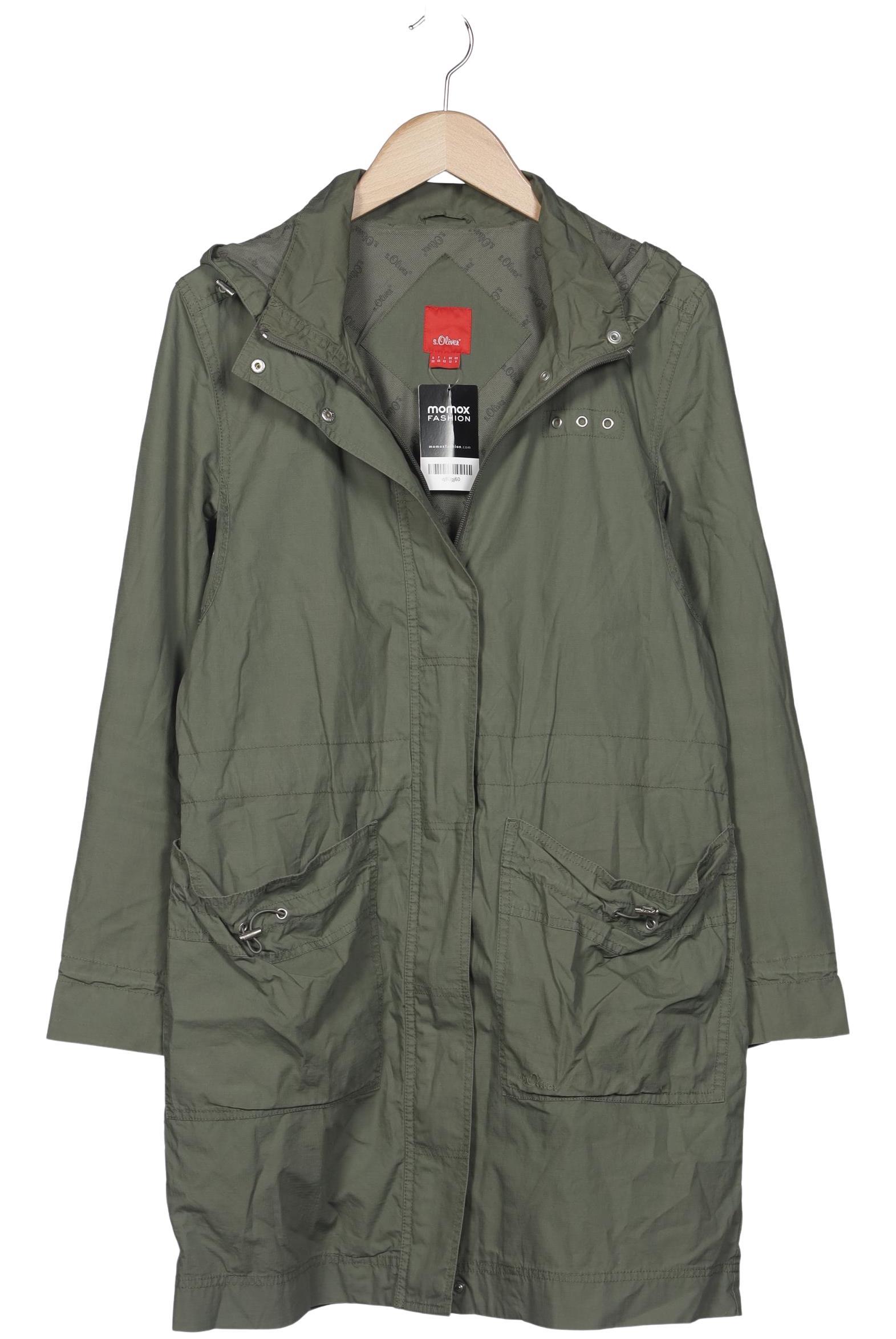 

s.Oliver Damen Mantel, grün, Gr. 38
