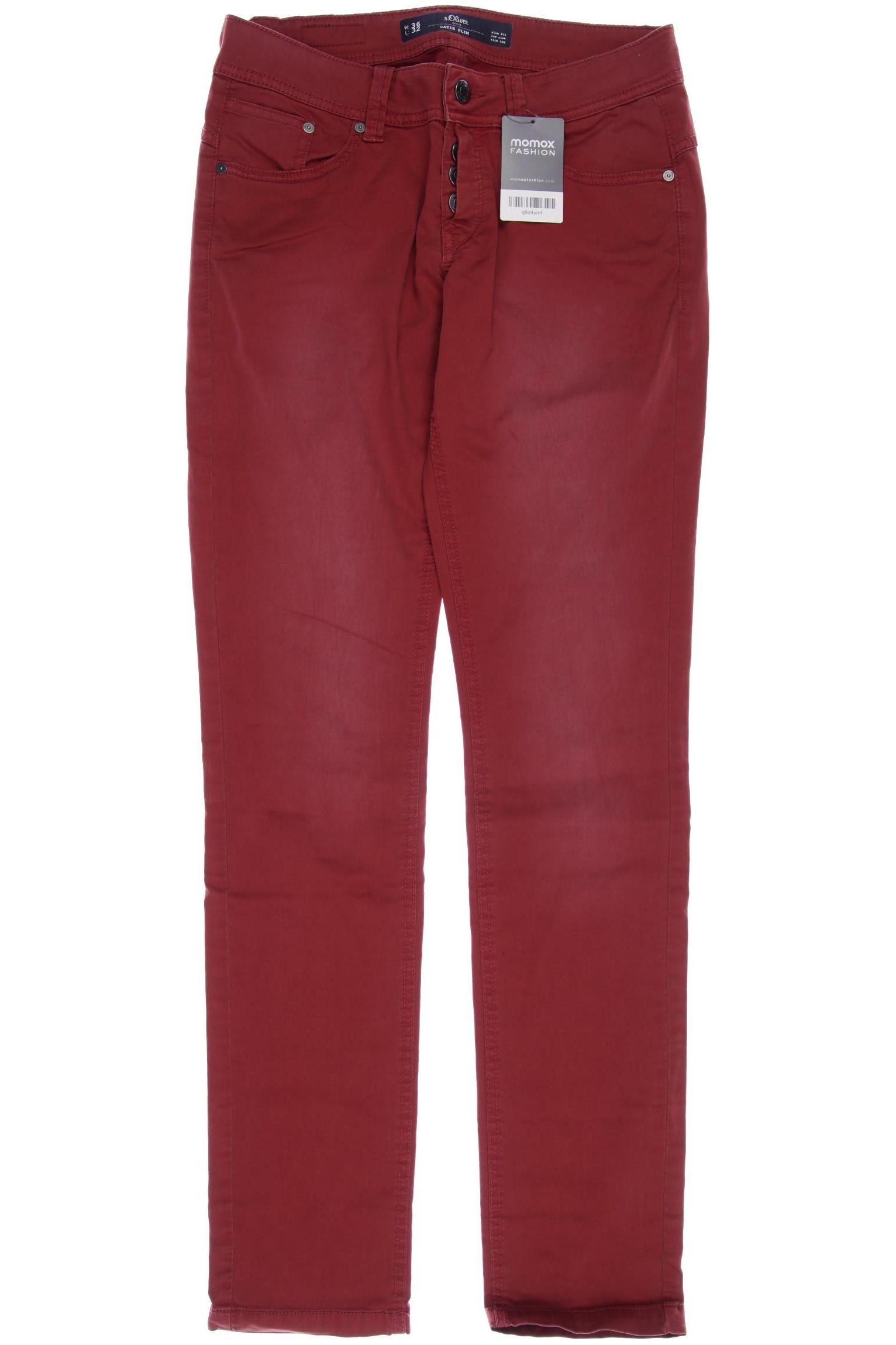 

s.Oliver Damen Jeans, rot