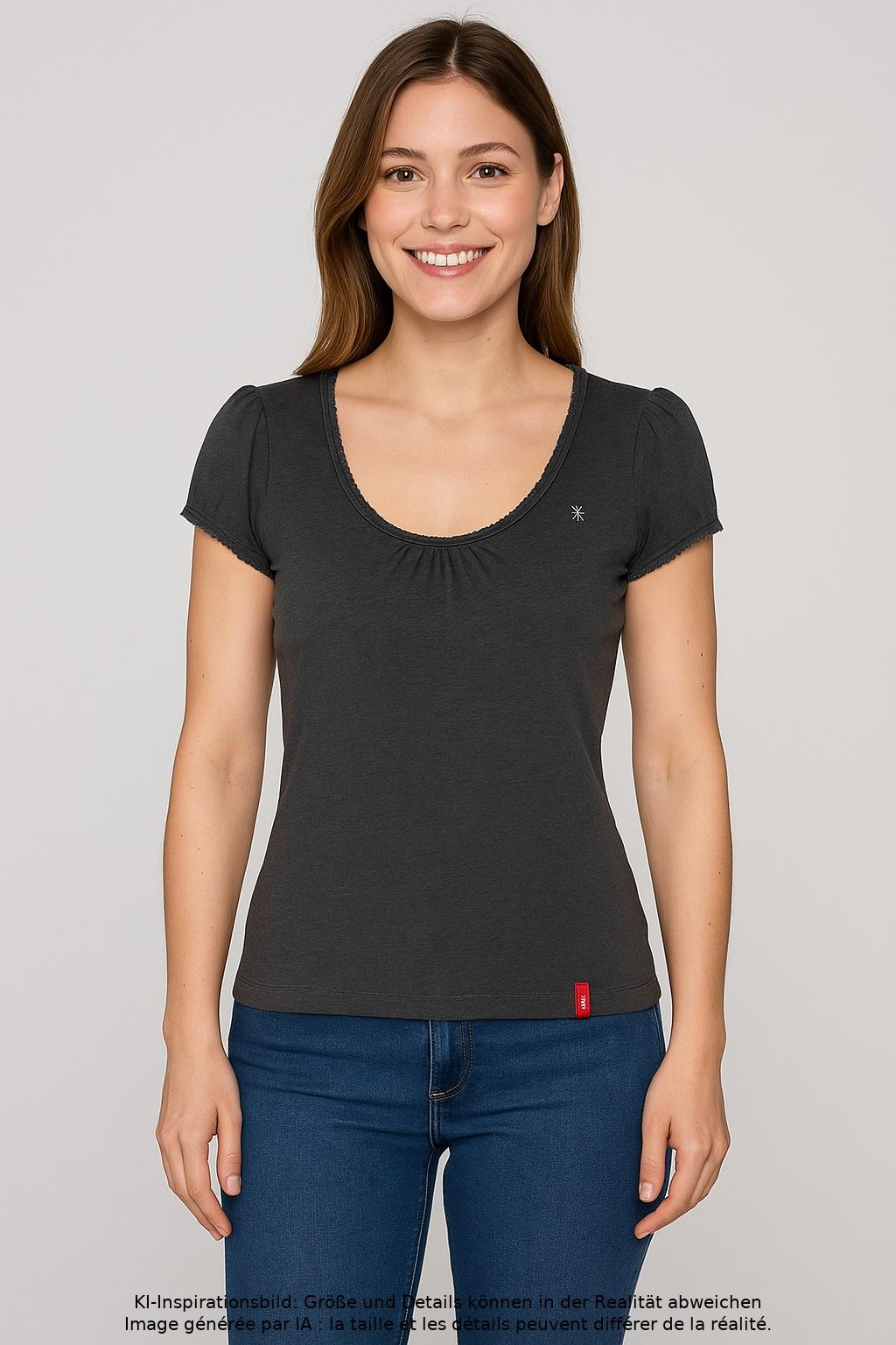 

s.Oliver Damen T-Shirt, grau, Gr. 36