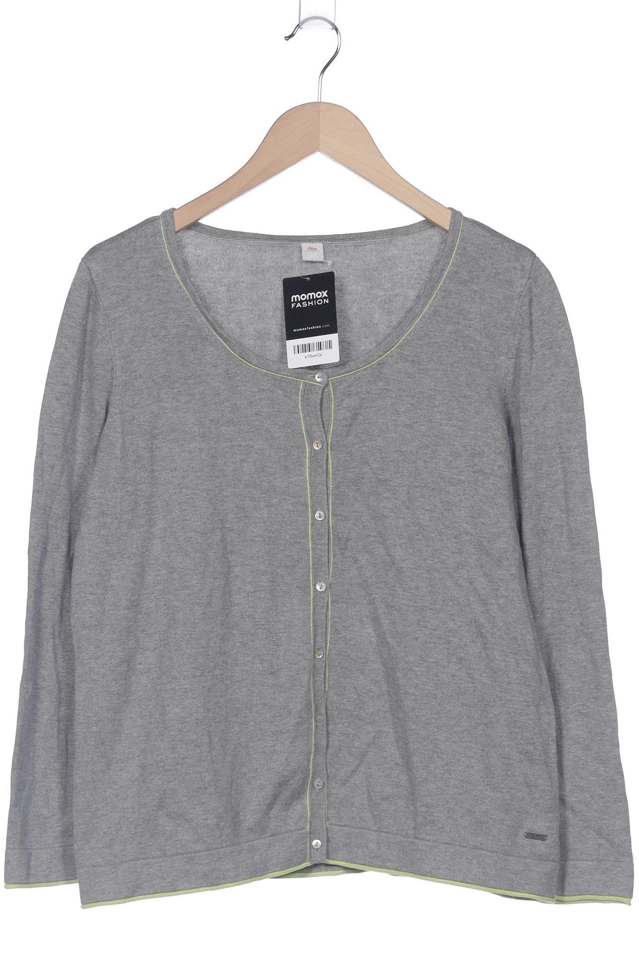 

s.Oliver Damen Strickjacke, grau, Gr. 46