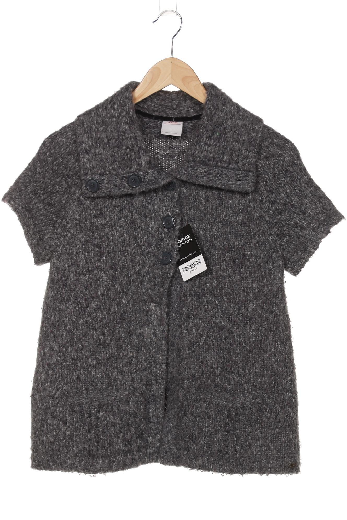 

s.Oliver Damen Strickjacke, grau, Gr. 36
