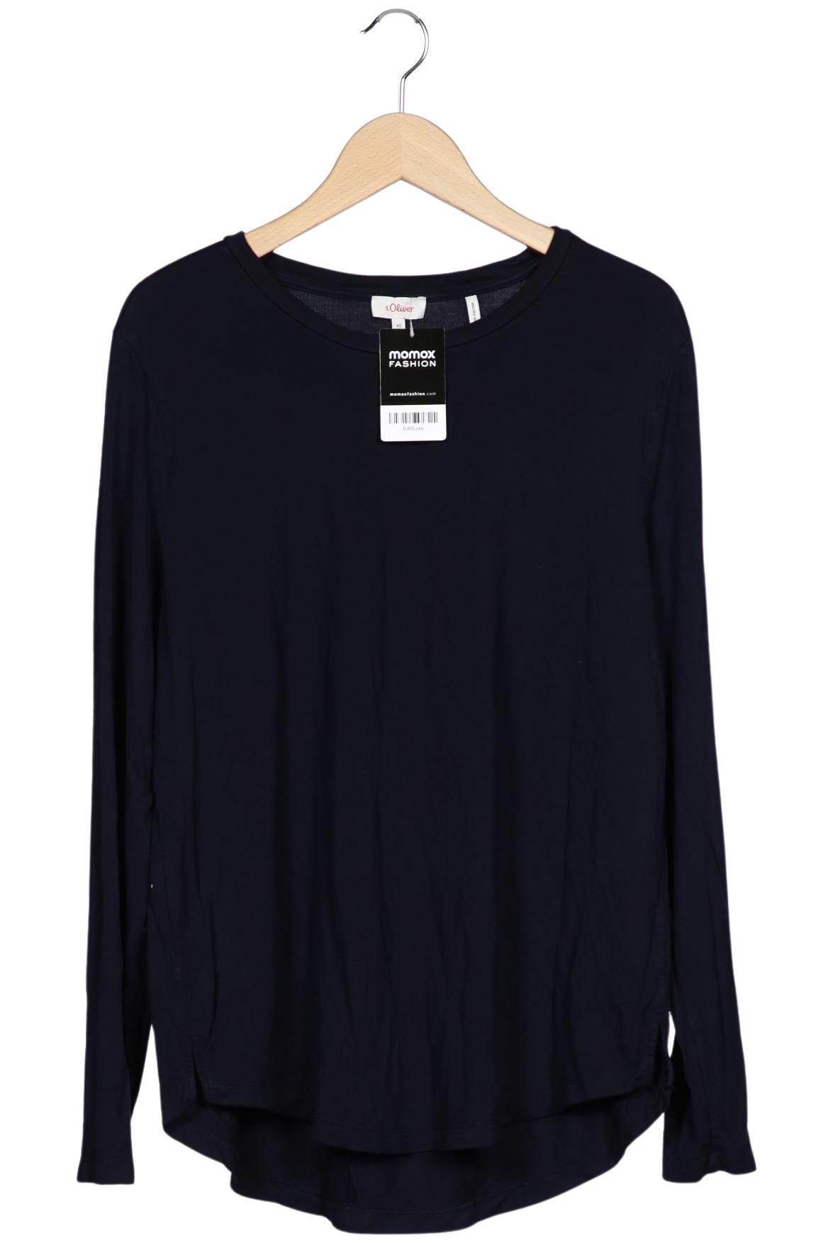 

s.Oliver Damen Langarmshirt, marineblau, Gr. 42