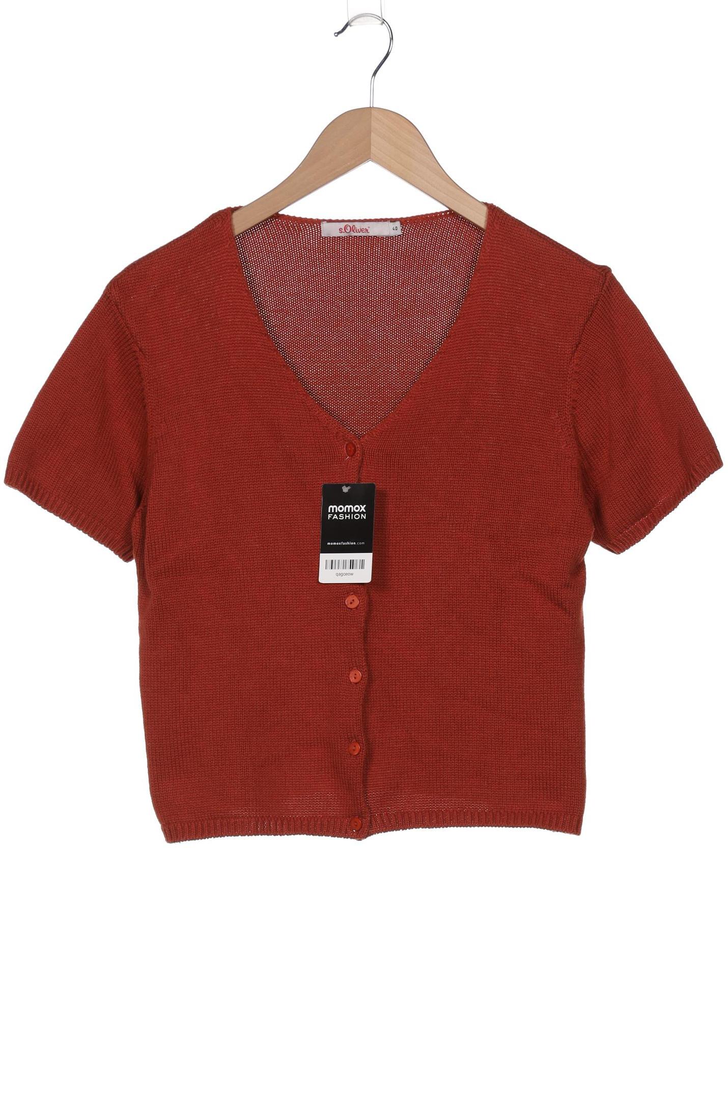 

s.Oliver Damen Strickjacke, orange, Gr. 40