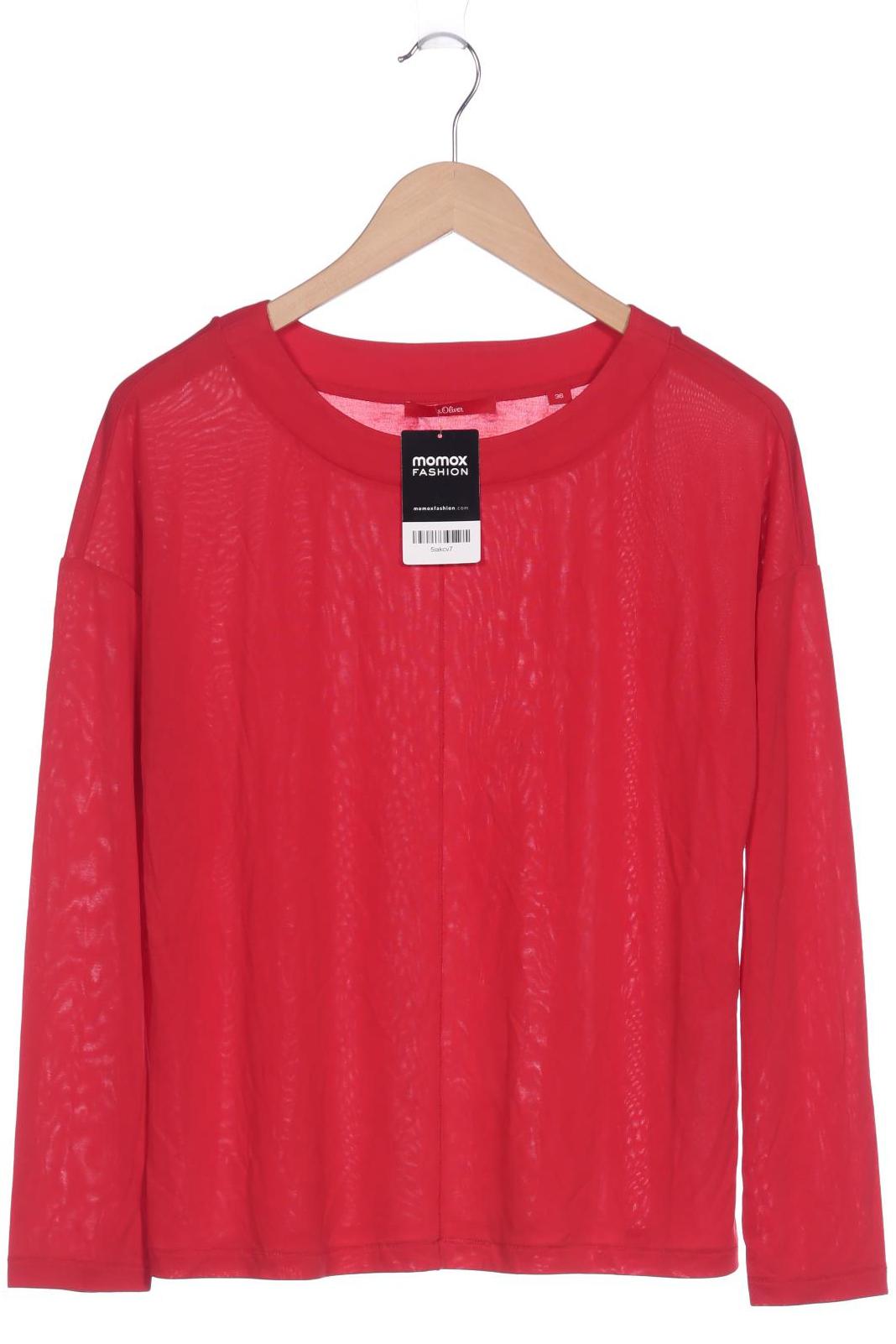 

s.Oliver Damen Langarmshirt, rot, Gr. 36