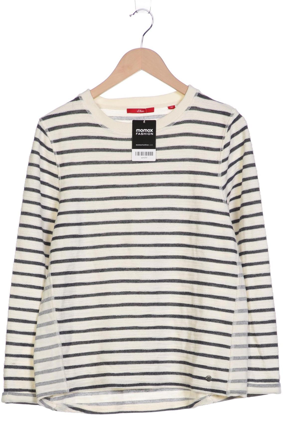 

s.Oliver Damen Langarmshirt, cremeweiß