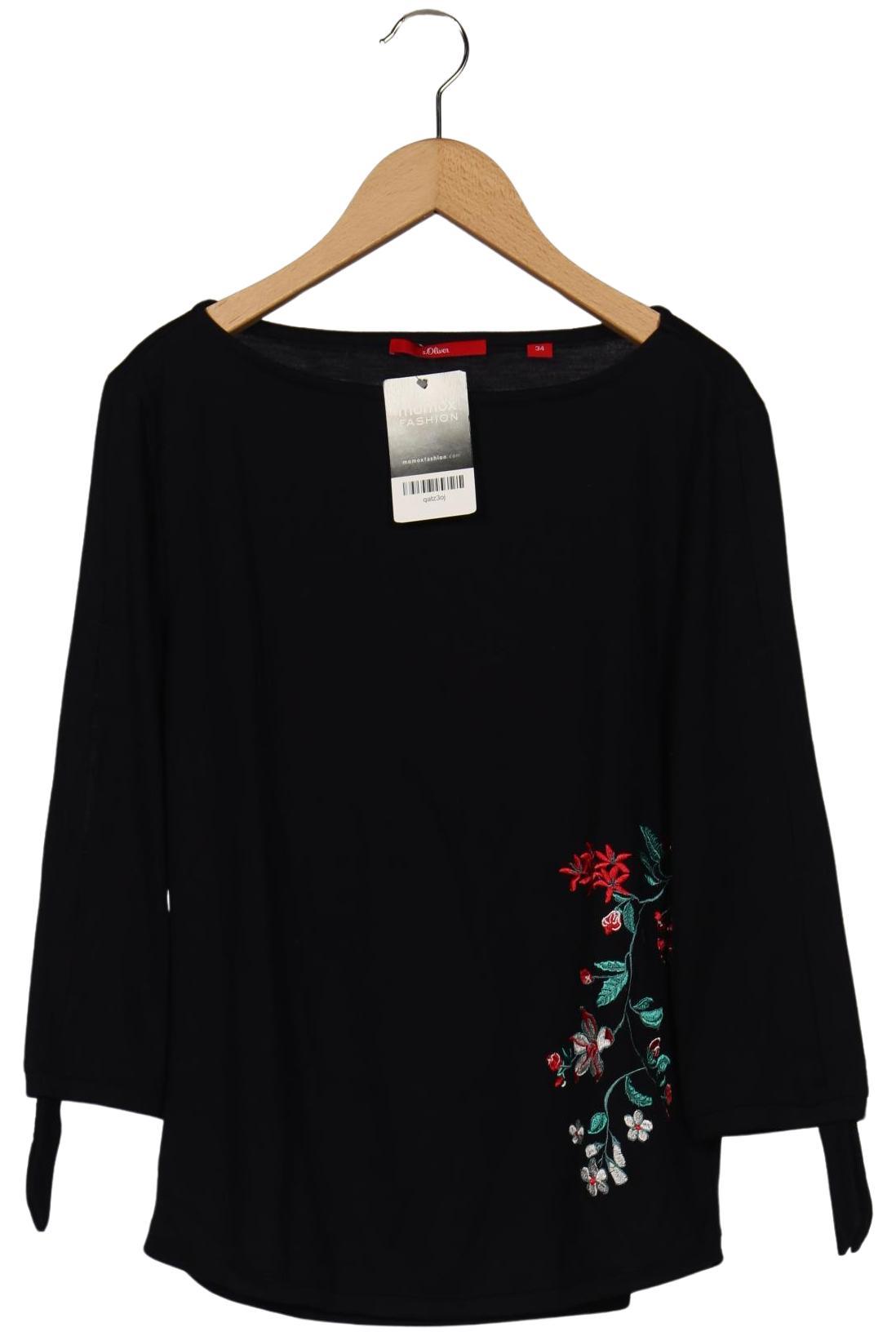 

s.Oliver Damen Langarmshirt, marineblau, Gr. 34