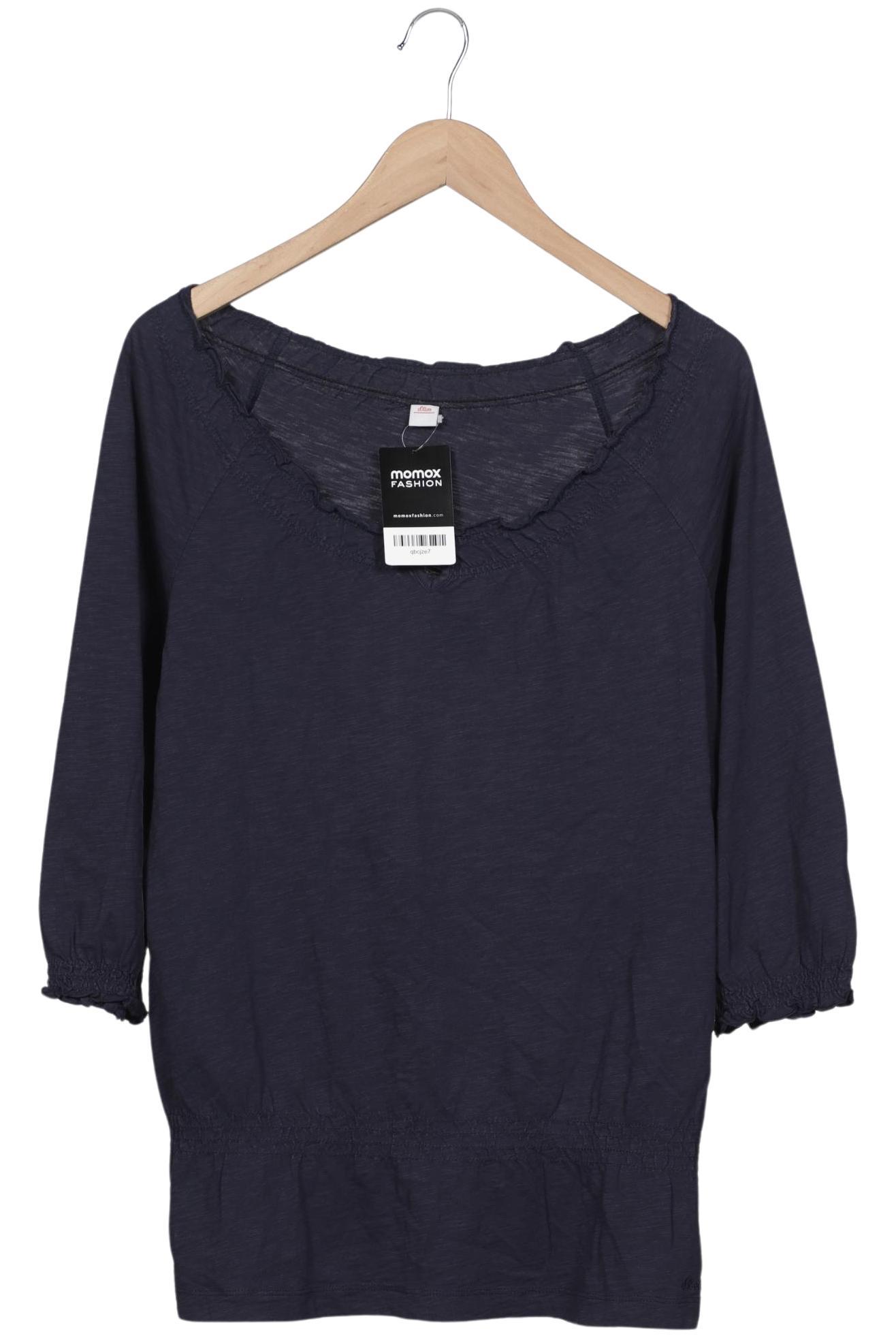 

s.Oliver Damen Langarmshirt, marineblau, Gr. 38