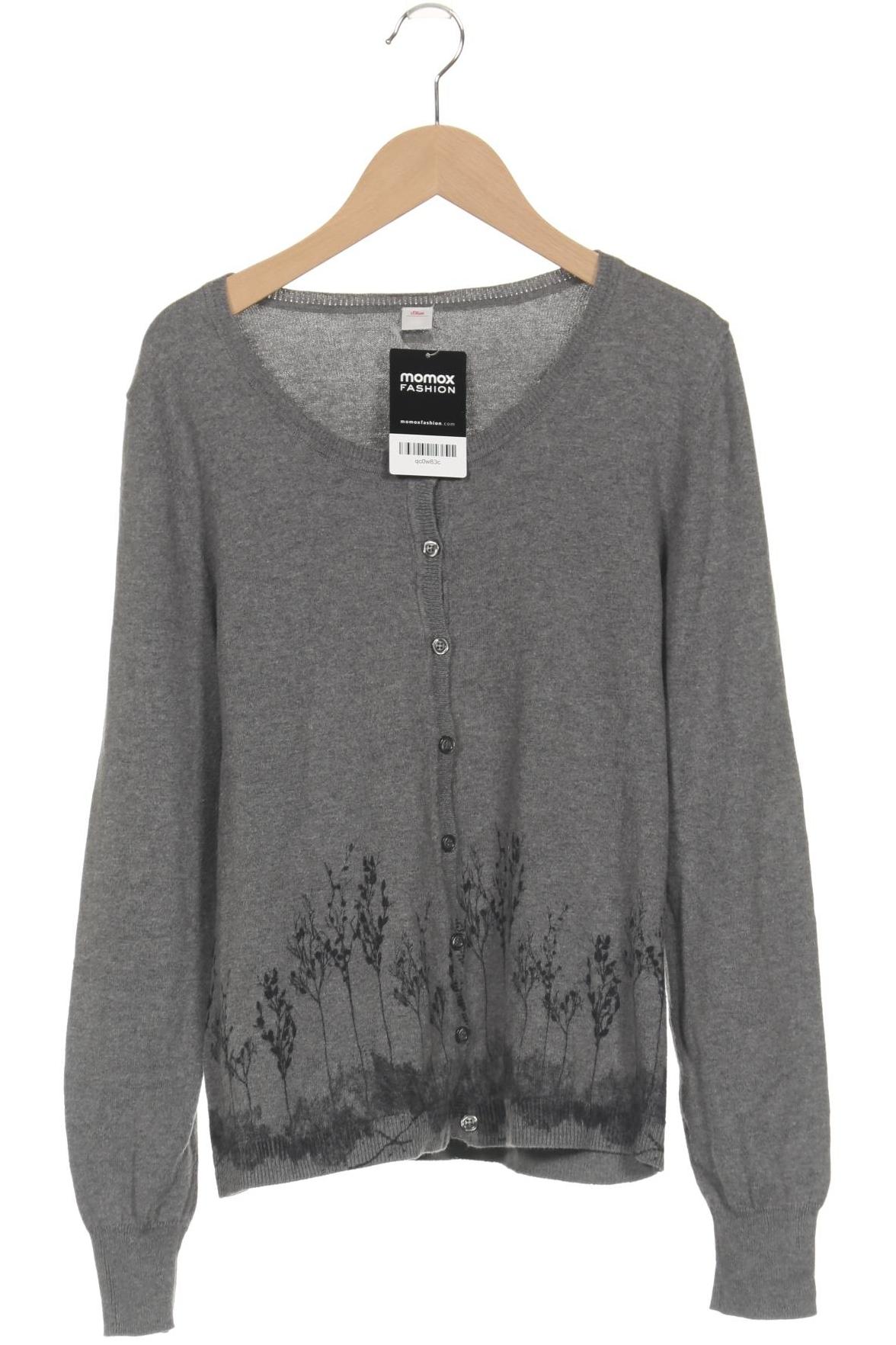 

s.Oliver Damen Strickjacke, grau, Gr. 38