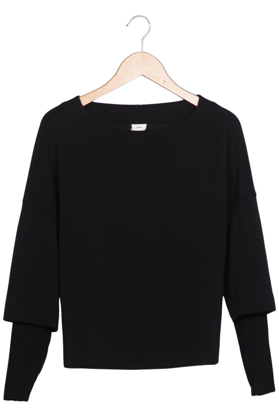 

s.Oliver Damen Sweatshirt, schwarz, Gr. 34