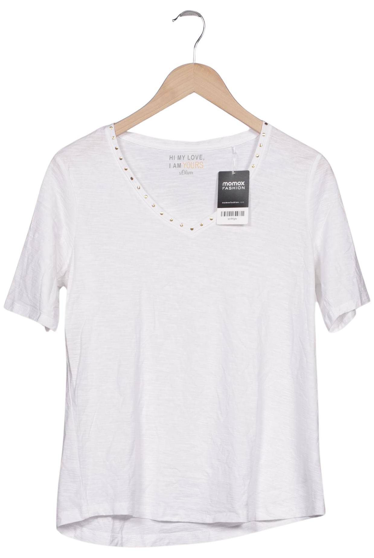 

s.Oliver Damen T-Shirt, weiß, Gr. 40