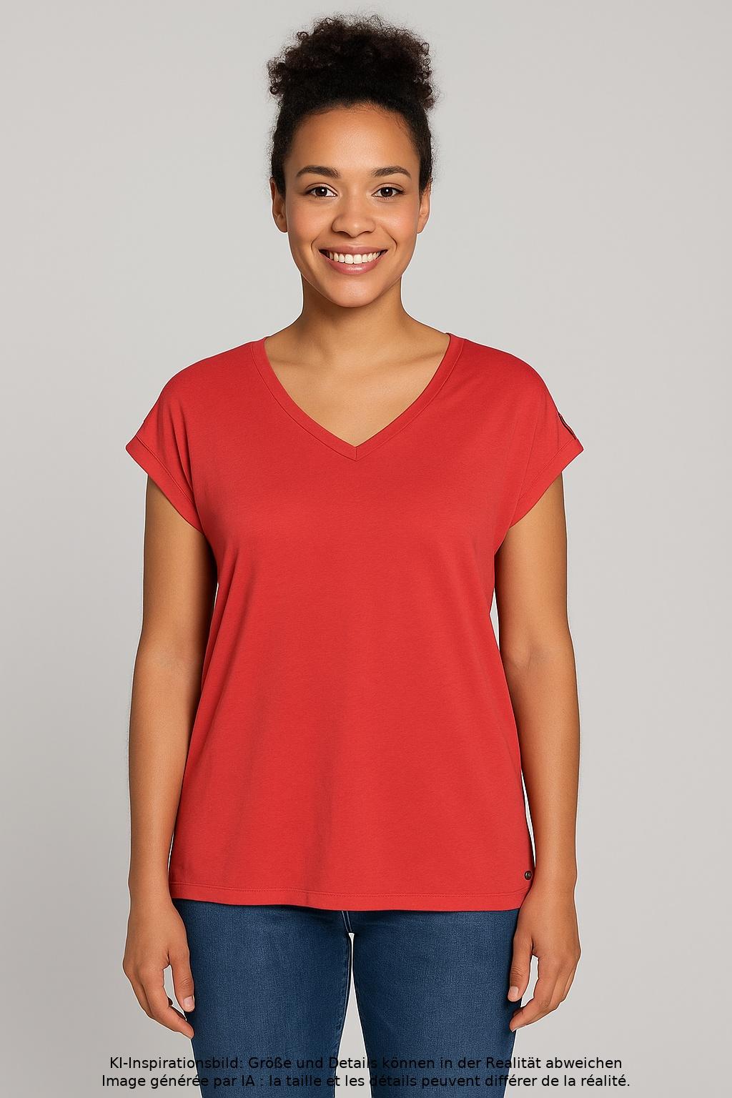 

s.Oliver Damen T-Shirt, rot, Gr. 38