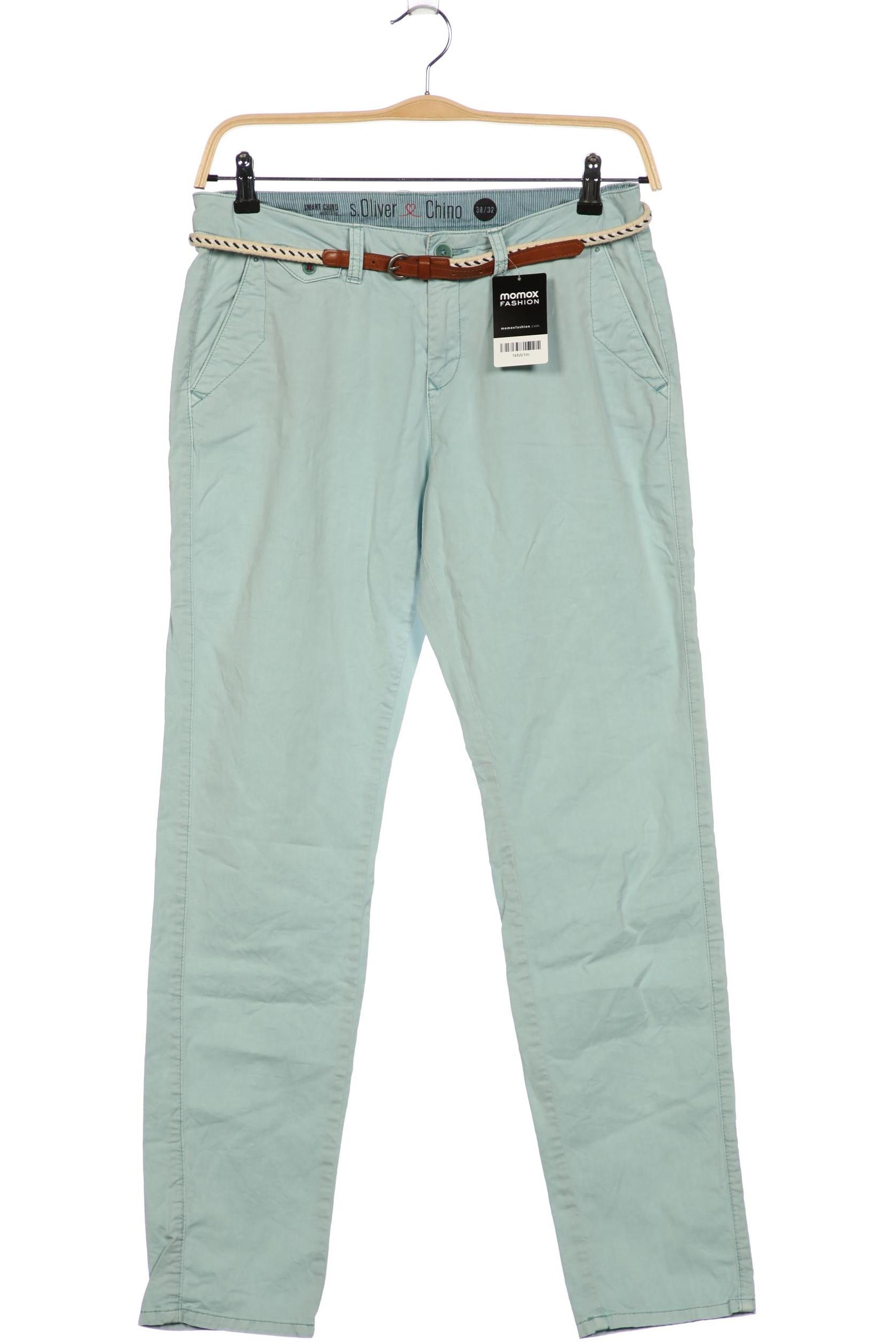 

s.Oliver Damen Stoffhose, hellblau, Gr. 38