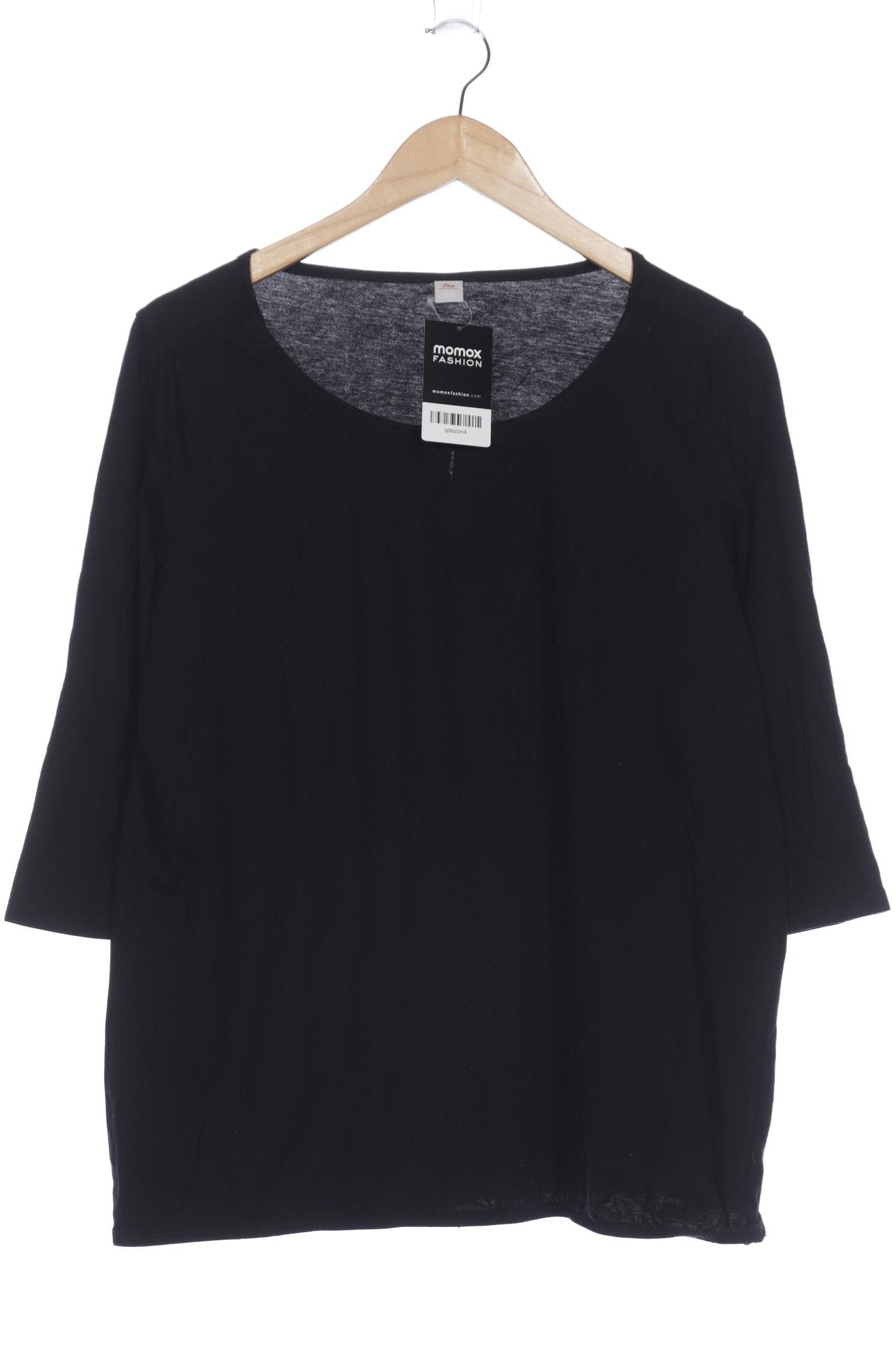 

s.Oliver Damen Langarmshirt, schwarz, Gr. 44