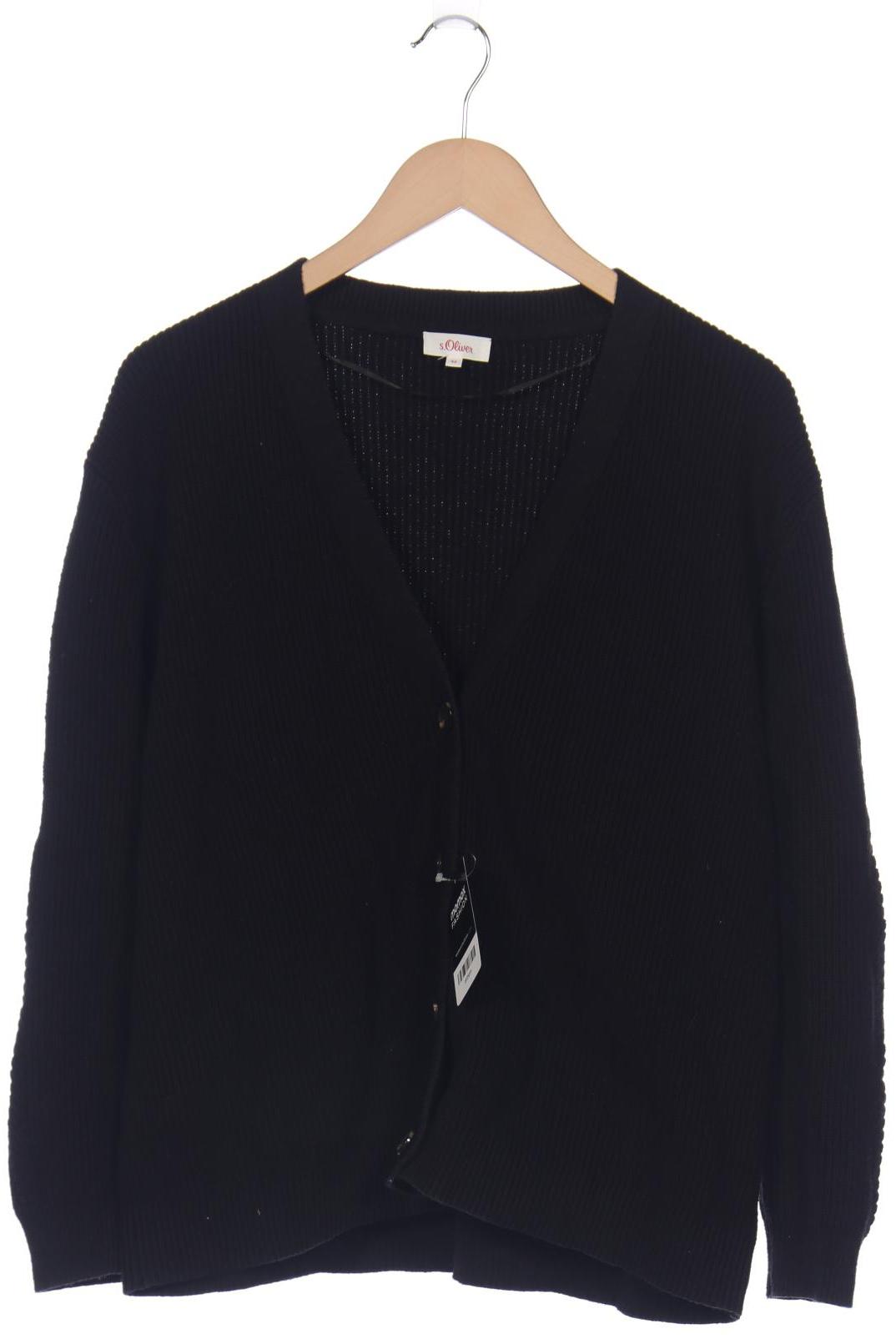 

s.Oliver Damen Strickjacke, schwarz