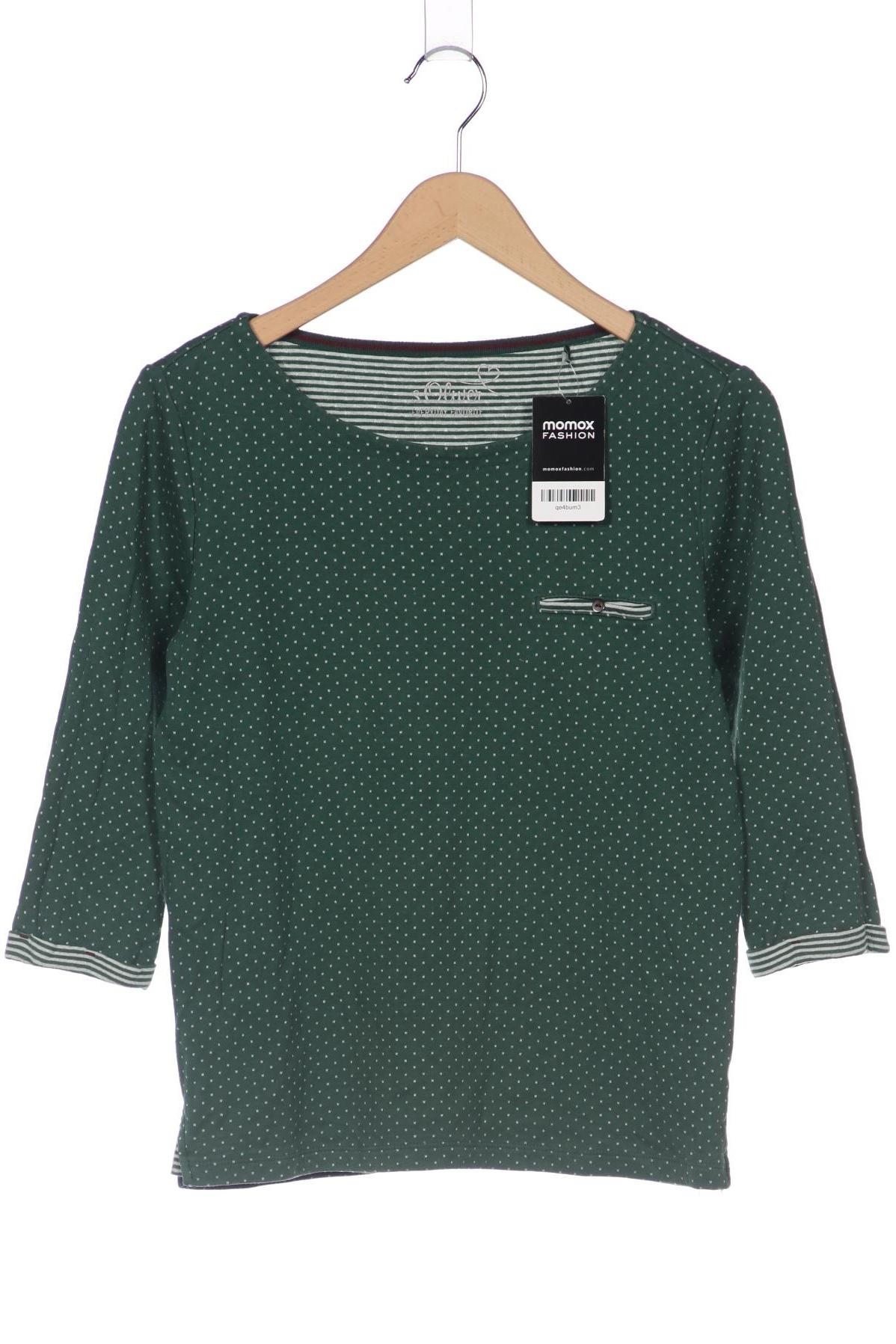 

s.Oliver Damen Langarmshirt, grün, Gr. 38