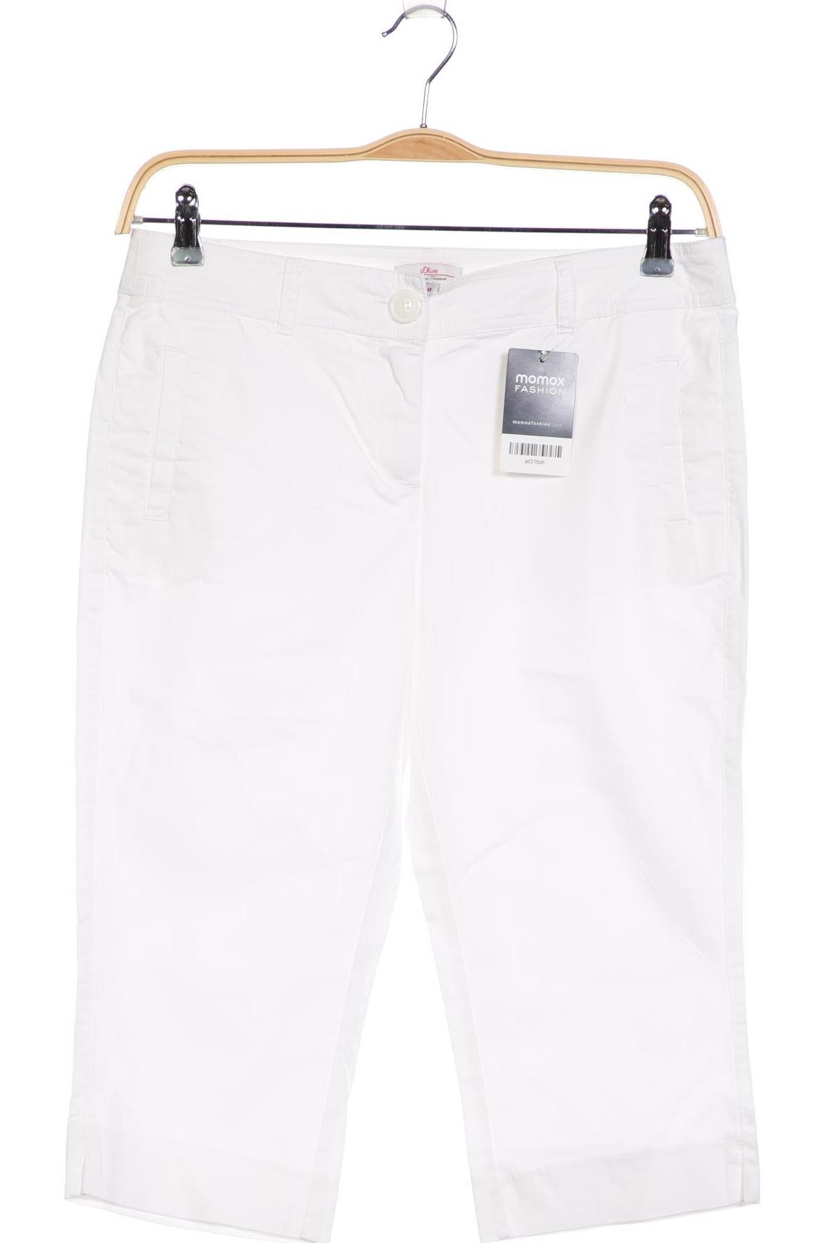 

s.Oliver Damen Stoffhose, weiß, Gr. 40
