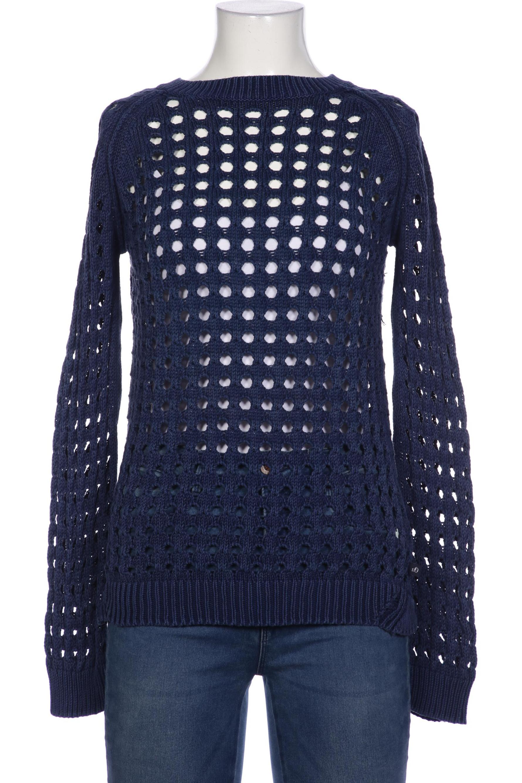 

s.Oliver Damen Pullover, marineblau