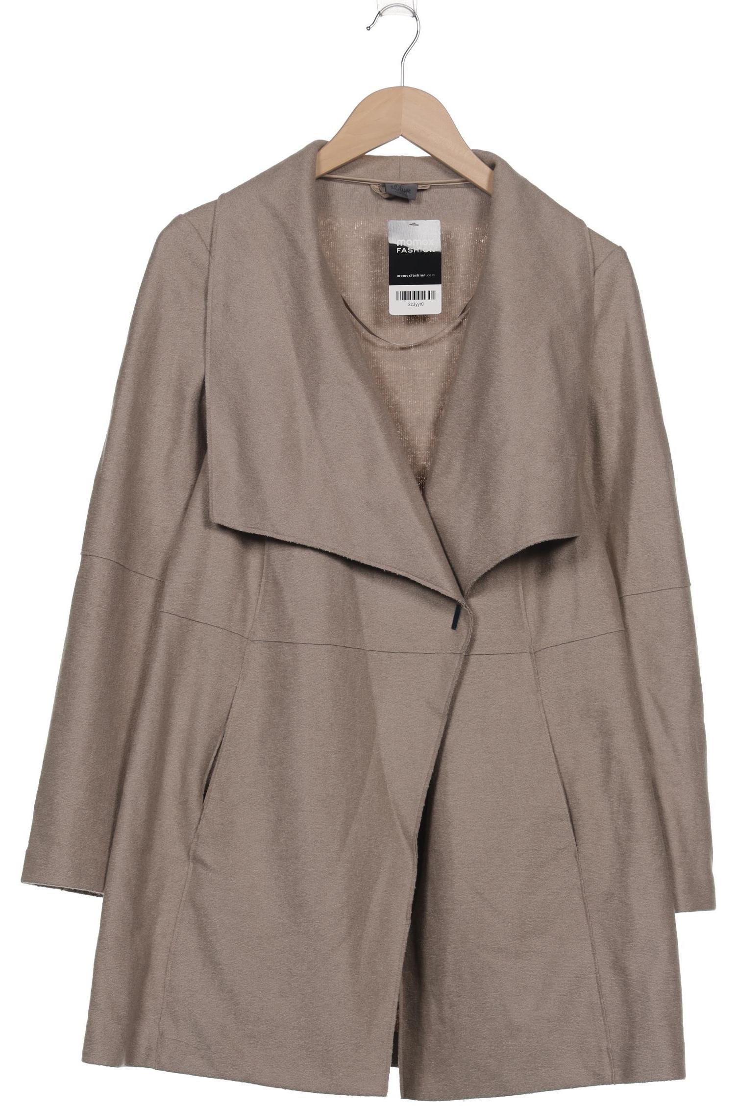 

s.Oliver Damen Mantel, beige, Gr. 38