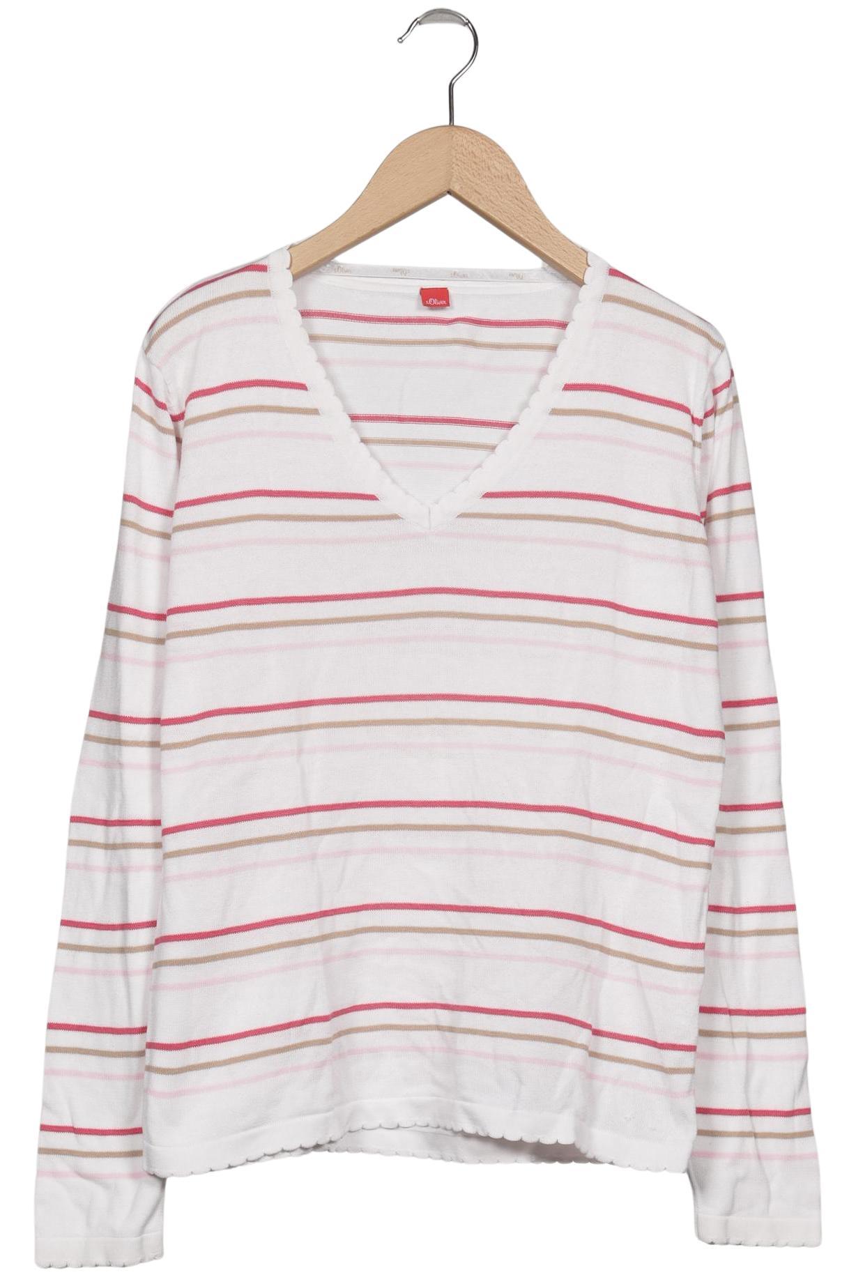 

s.Oliver Damen Pullover, weiß, Gr. 38