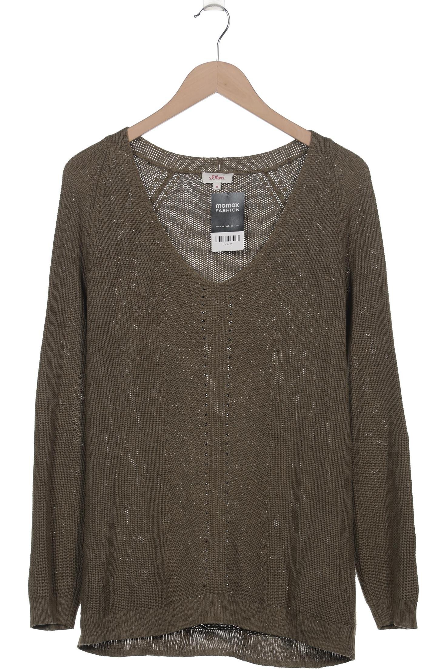 

s.Oliver Damen Pullover, grün, Gr. 38