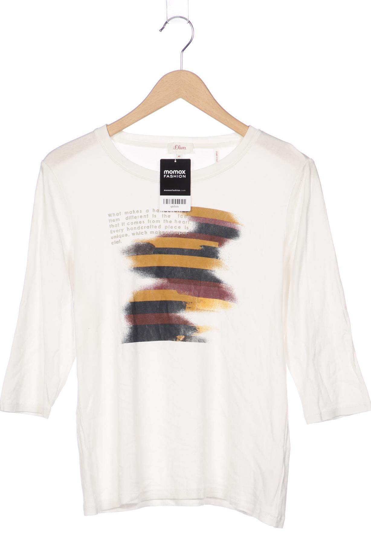 

s.Oliver Damen Langarmshirt, weiß