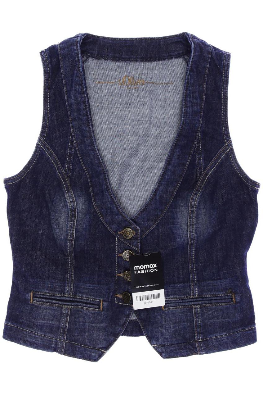 

s.Oliver Damen Weste, marineblau
