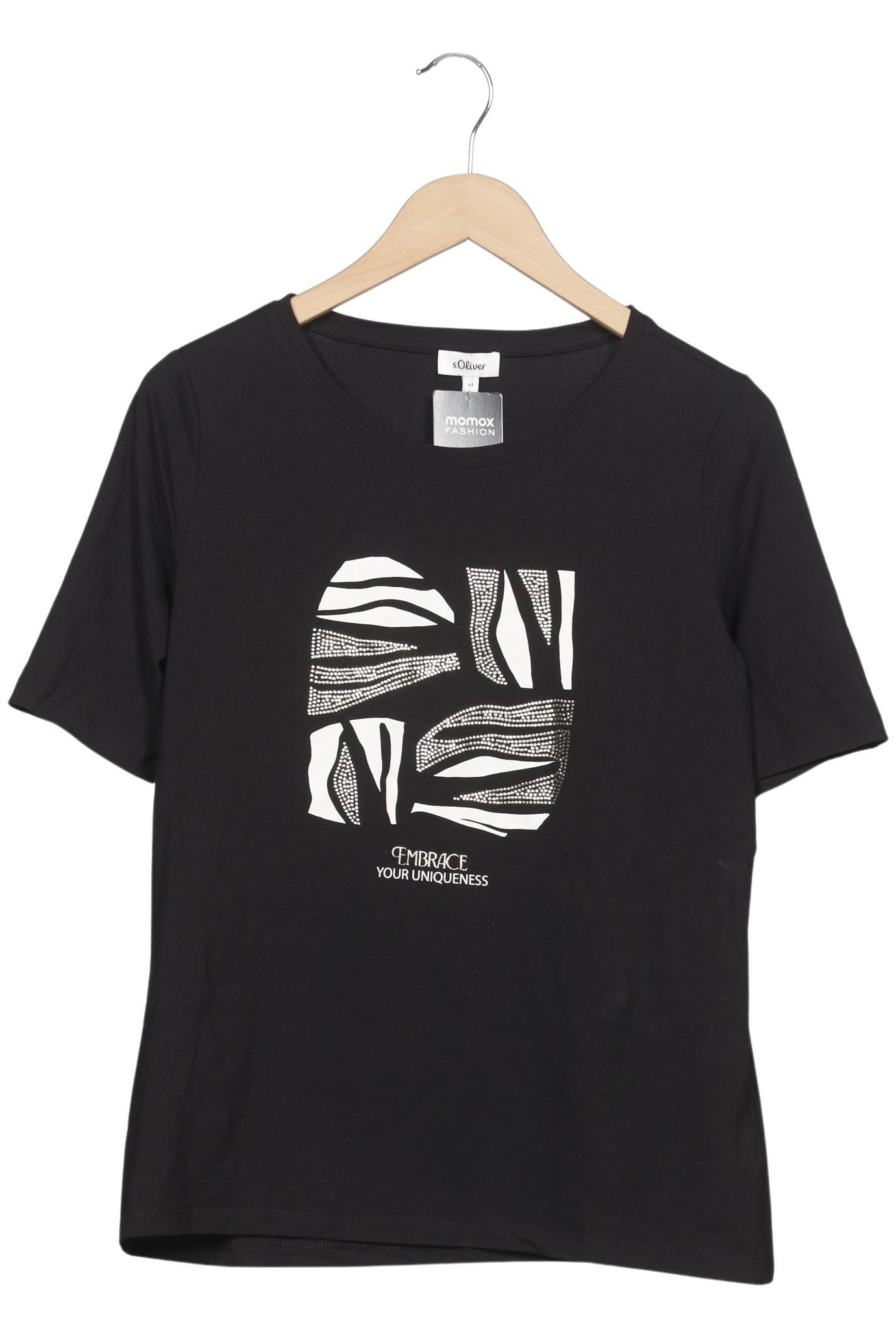 

s.Oliver Damen T-Shirt, schwarz, Gr. 44