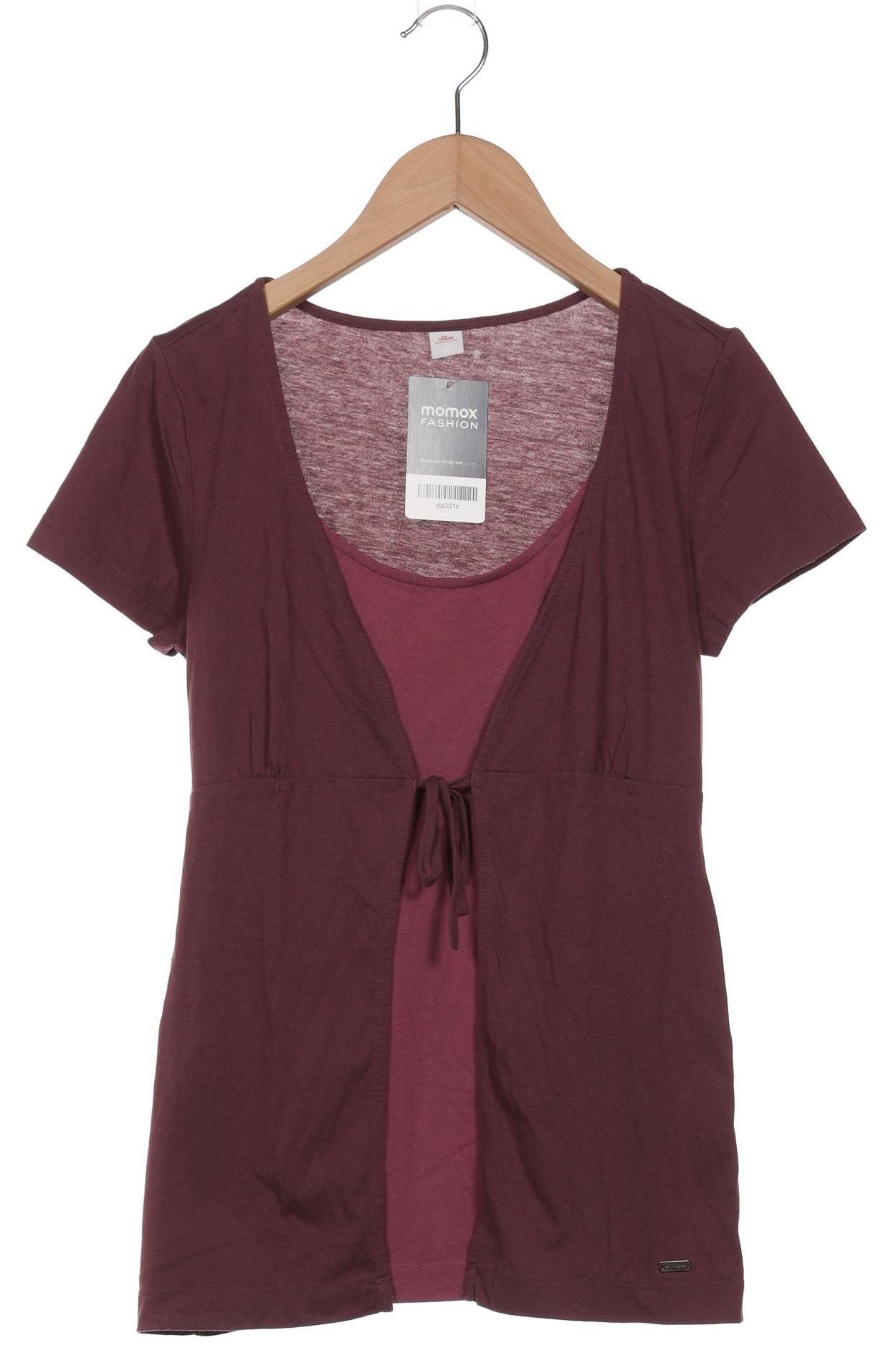 

s.Oliver Damen T-Shirt, bordeaux, Gr. 34
