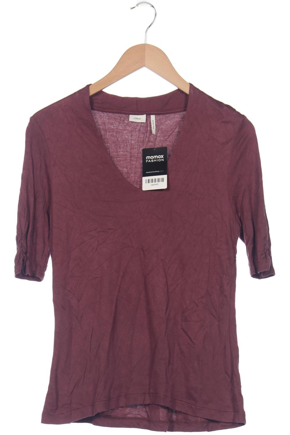 

s.Oliver Damen T-Shirt, bordeaux, Gr. 42