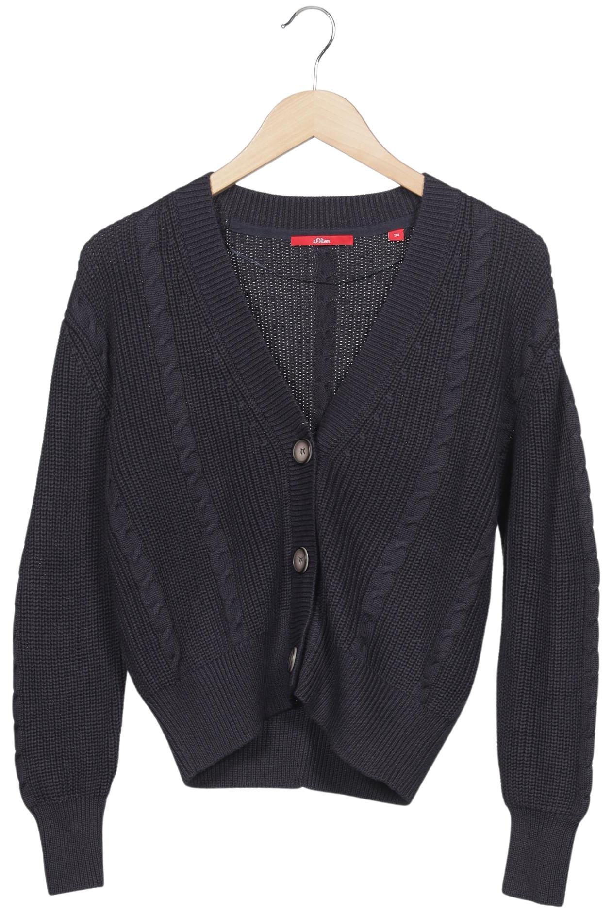 

s.Oliver Damen Strickjacke, marineblau, Gr. 34