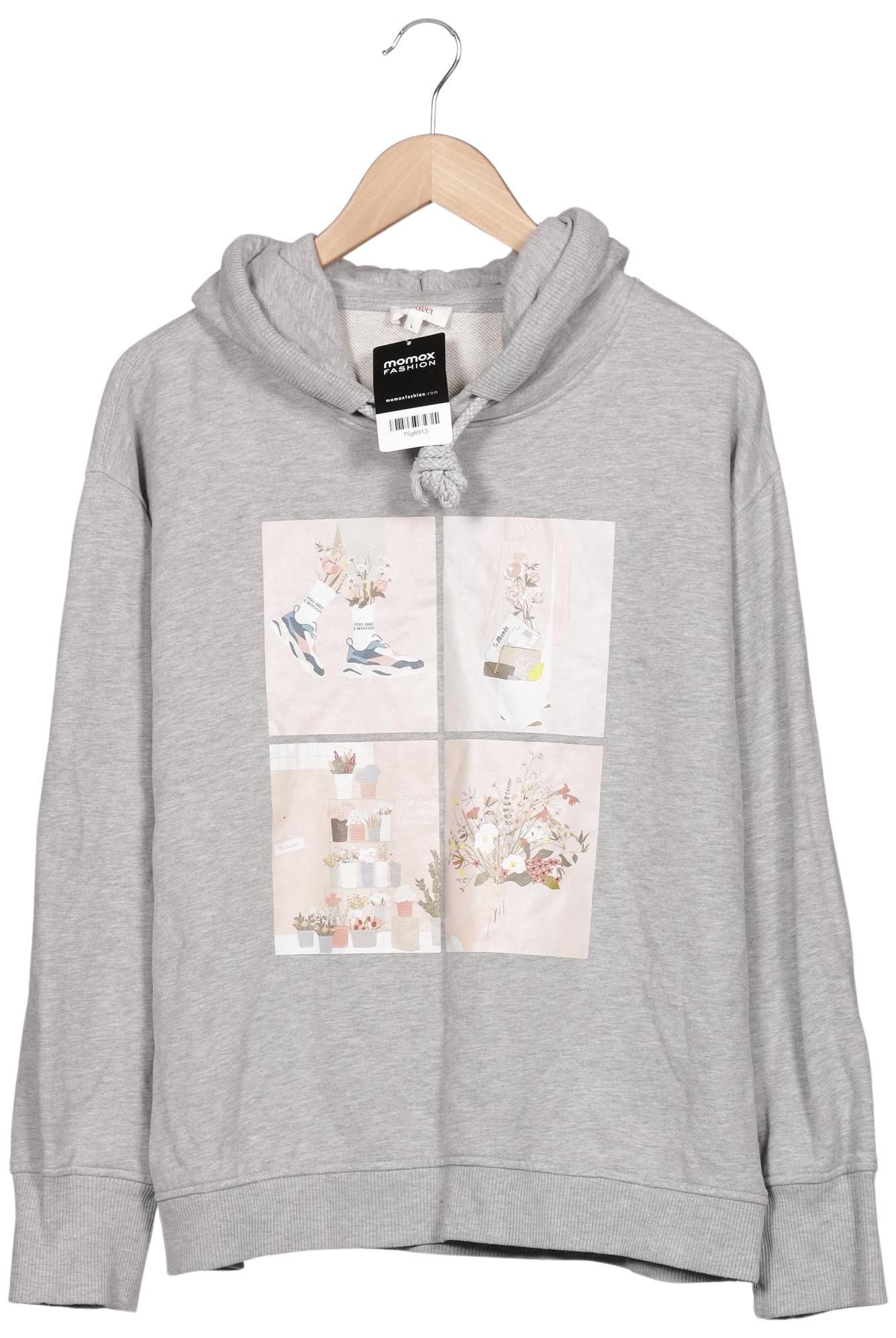 

s.Oliver Damen Kapuzenpullover, grau, Gr. 42