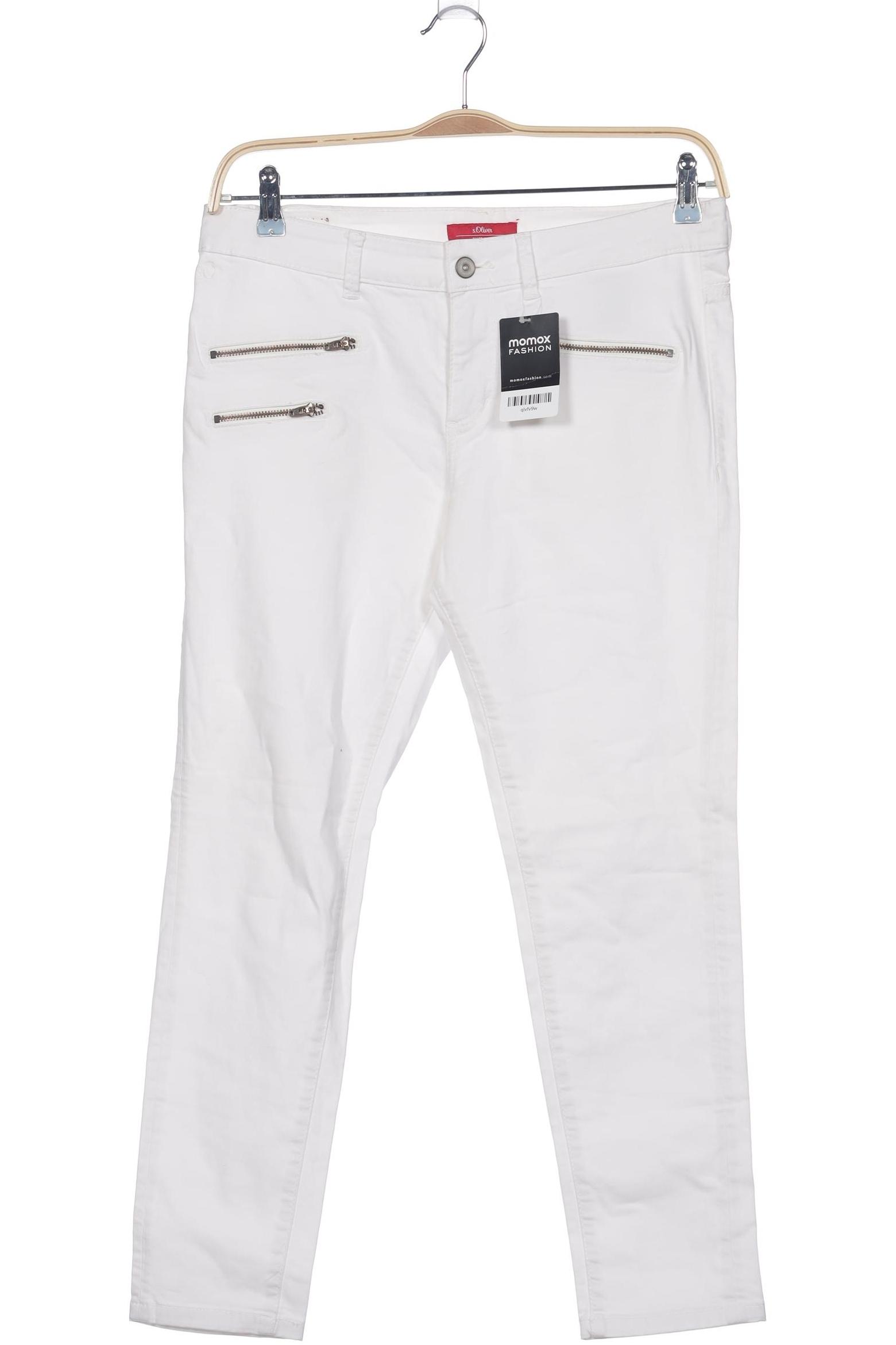 

s.Oliver Damen Stoffhose, weiß, Gr. 40