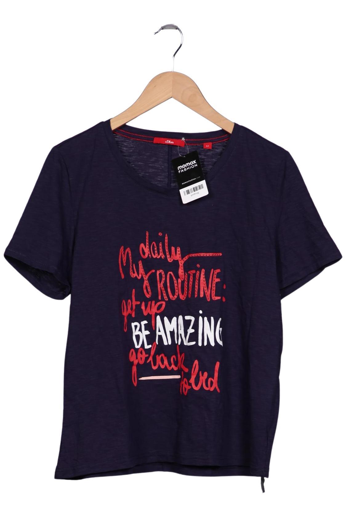 

s.Oliver Damen T-Shirt, marineblau, Gr. 42