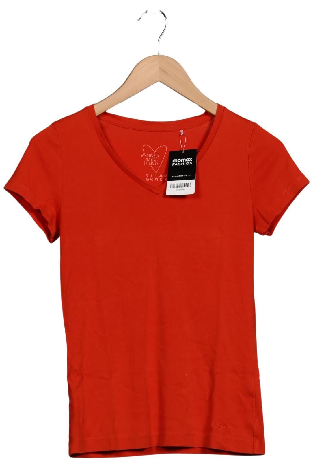 

s.Oliver Damen T-Shirt, orange, Gr. 38