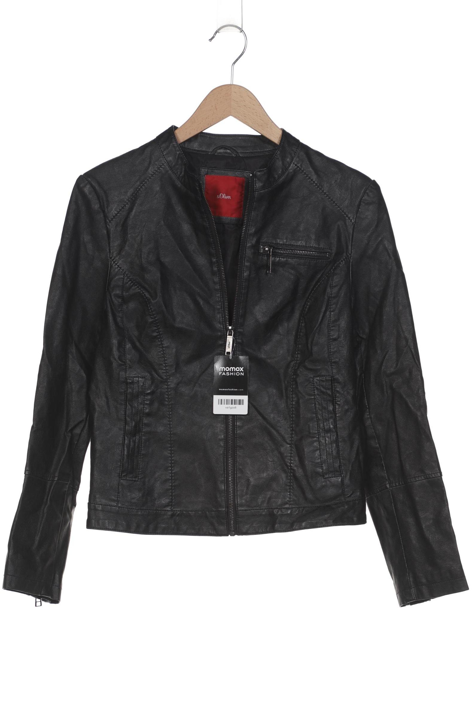 

s.Oliver Damen Jacke, schwarz, Gr. 38