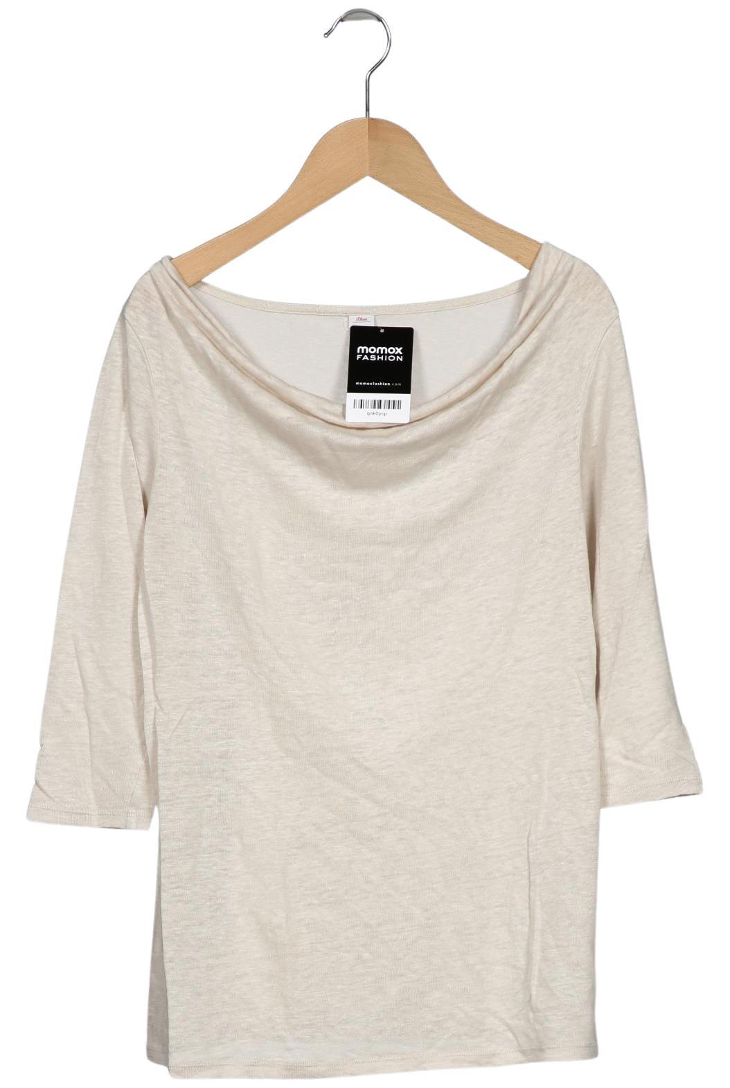 

s.Oliver Damen Langarmshirt, beige, Gr. 36