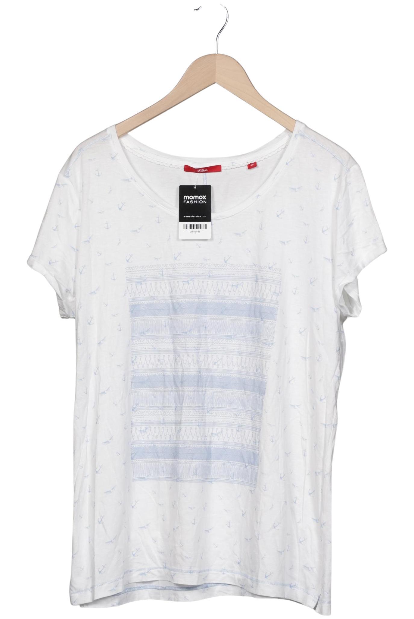 

s.Oliver Damen T-Shirt, weiß, Gr. 46