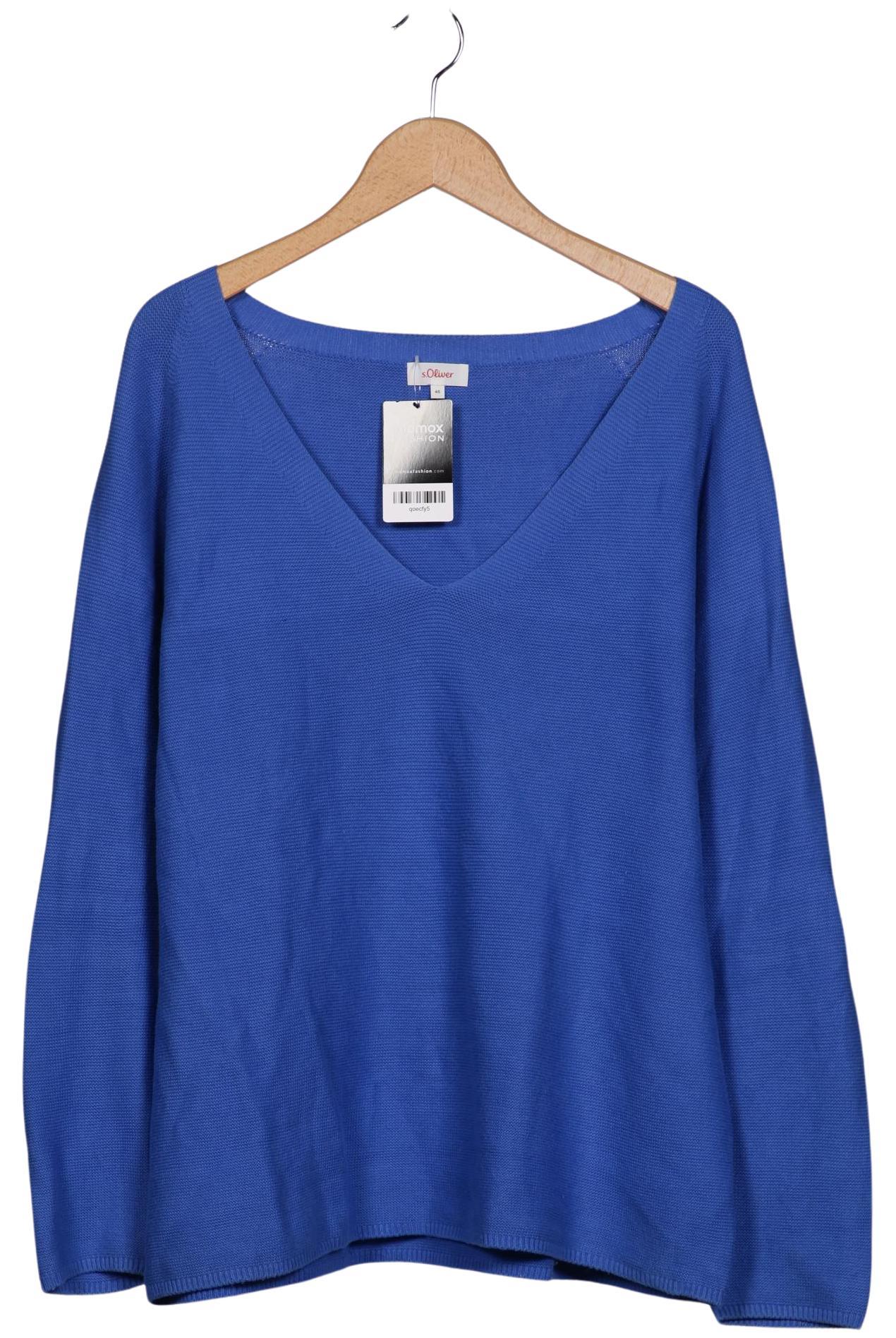 

s.Oliver Damen Pullover, blau, Gr. 46