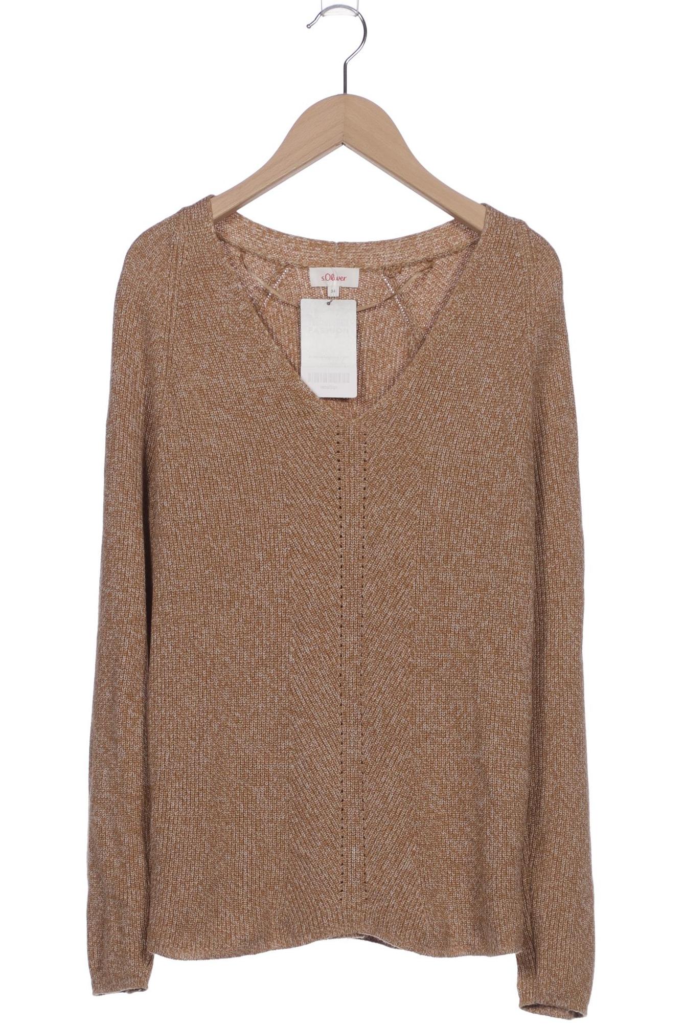 

s.Oliver Damen Pullover, beige, Gr. 34