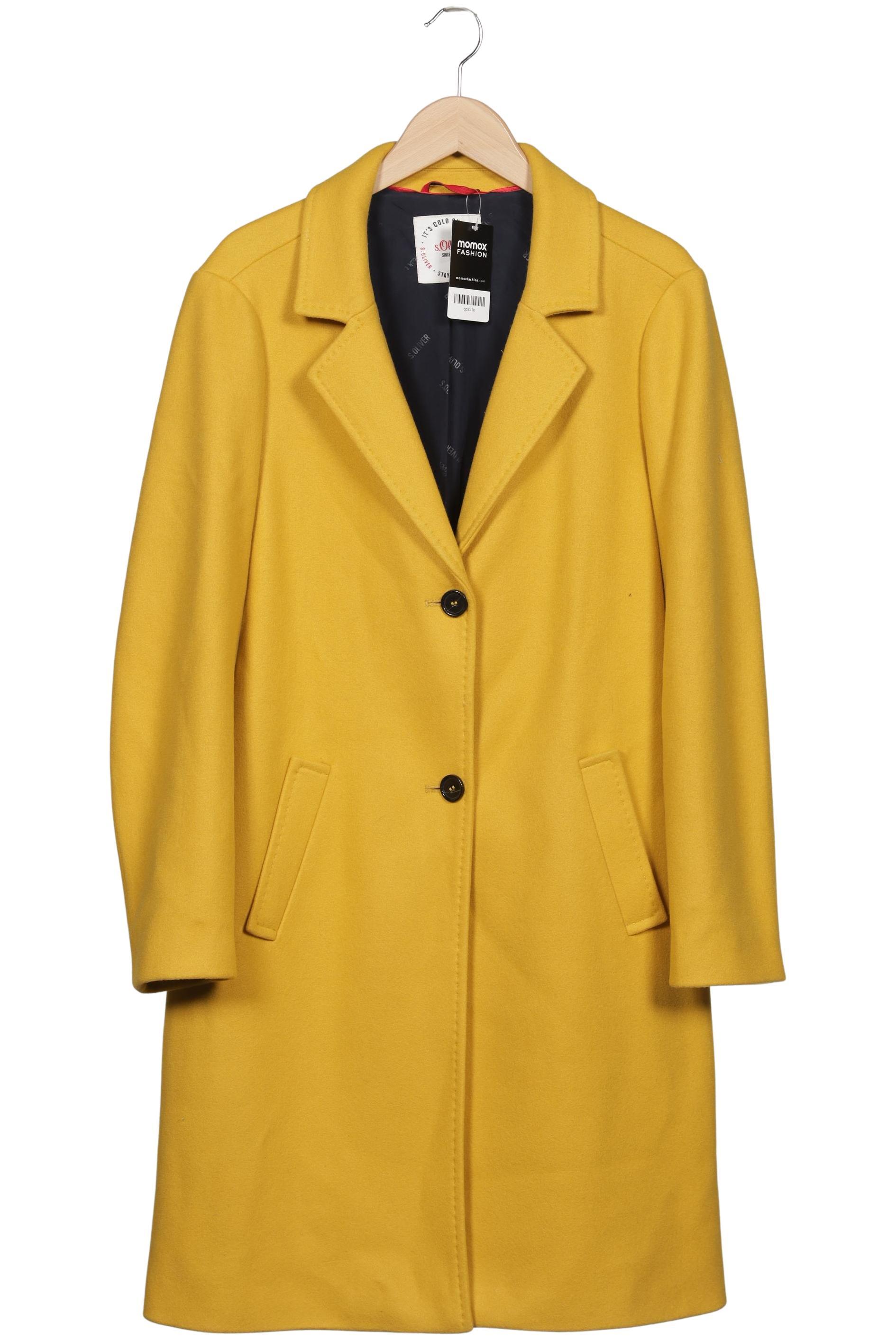 

s.Oliver Damen Mantel, gelb, Gr. 42