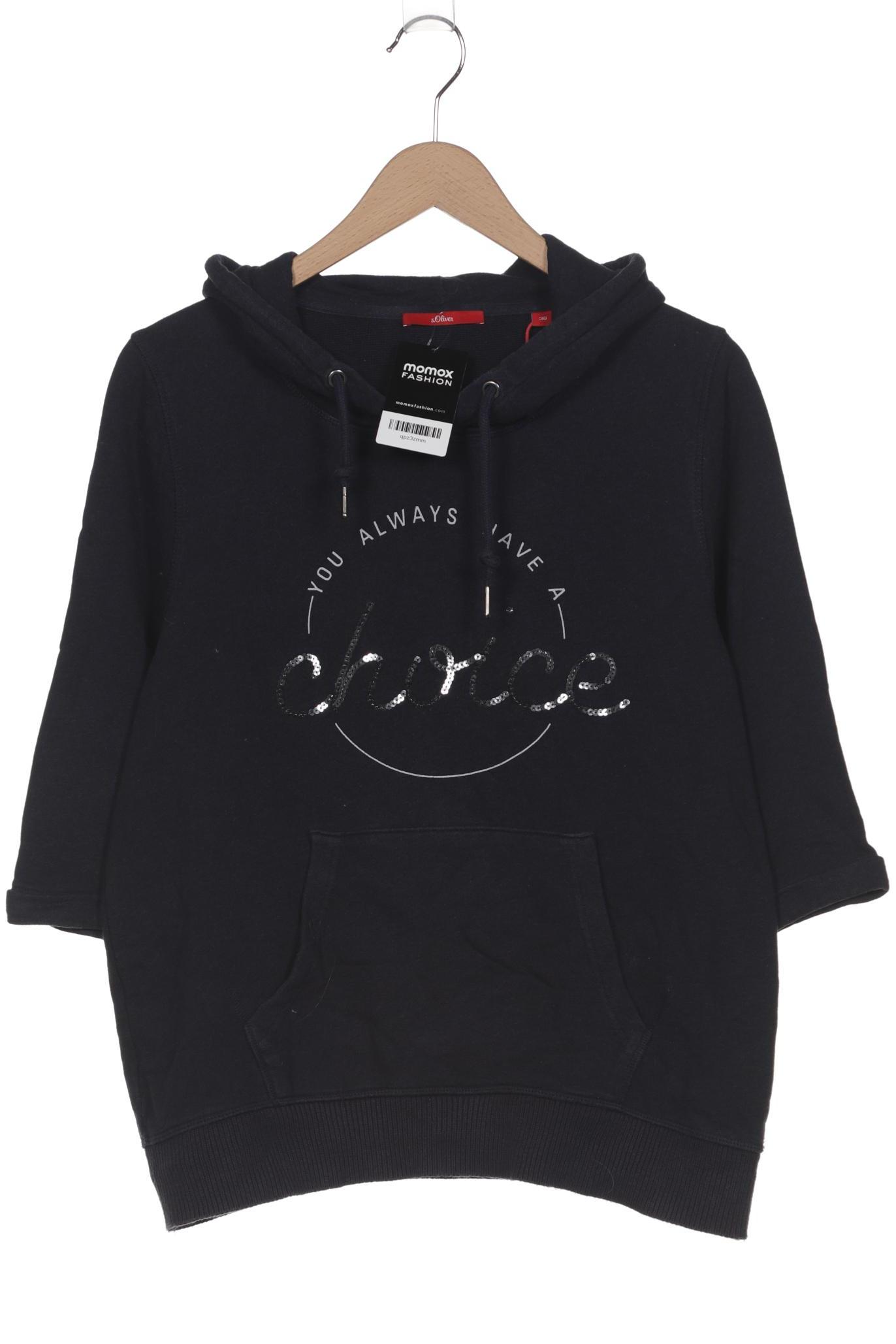 

s.Oliver Damen Kapuzenpullover, marineblau, Gr. 38