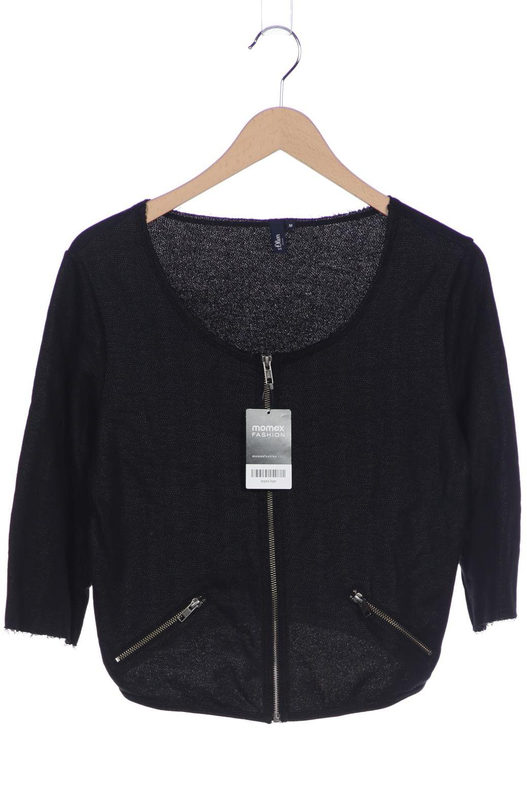 

s.Oliver Damen Strickjacke, schwarz, Gr. 38