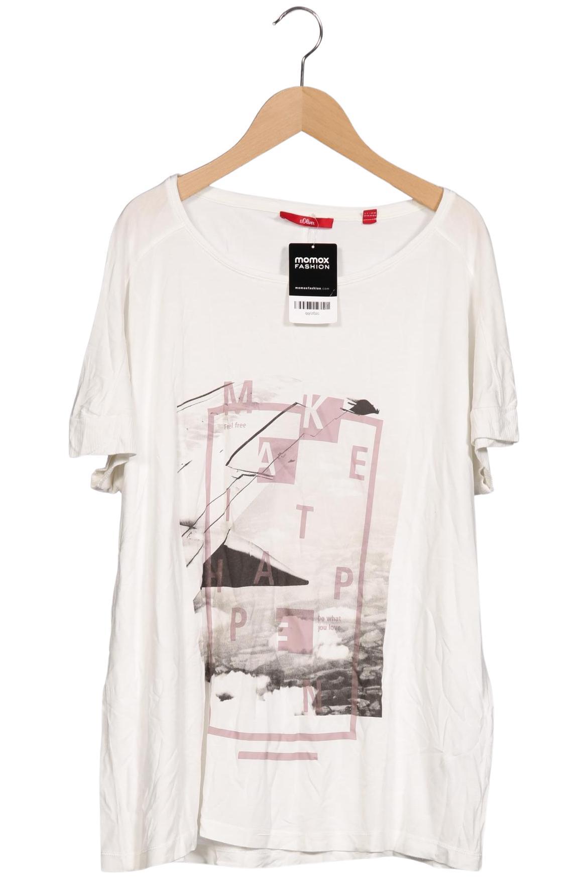 

s.Oliver Damen T-Shirt, weiß, Gr. 44
