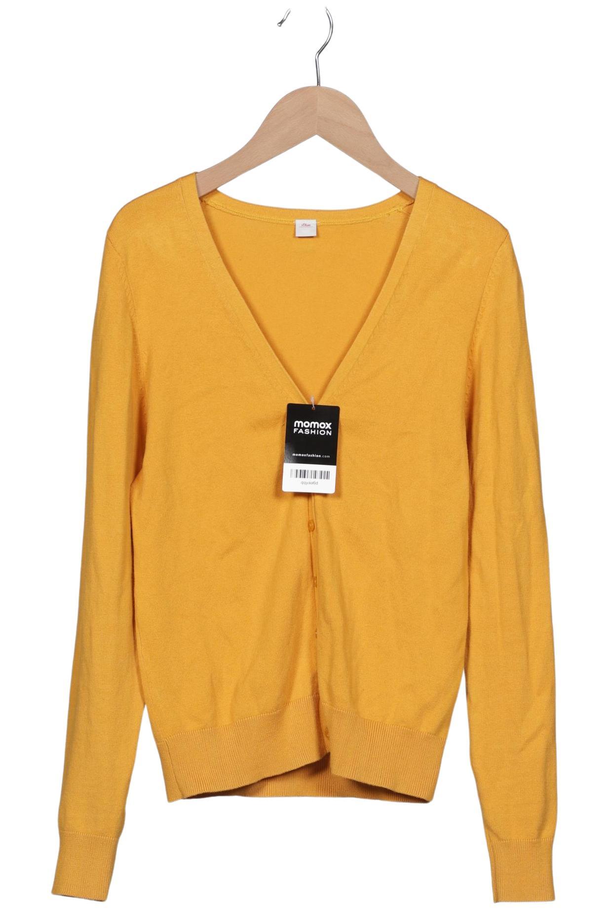 

s.Oliver Damen Strickjacke, orange, Gr. 34