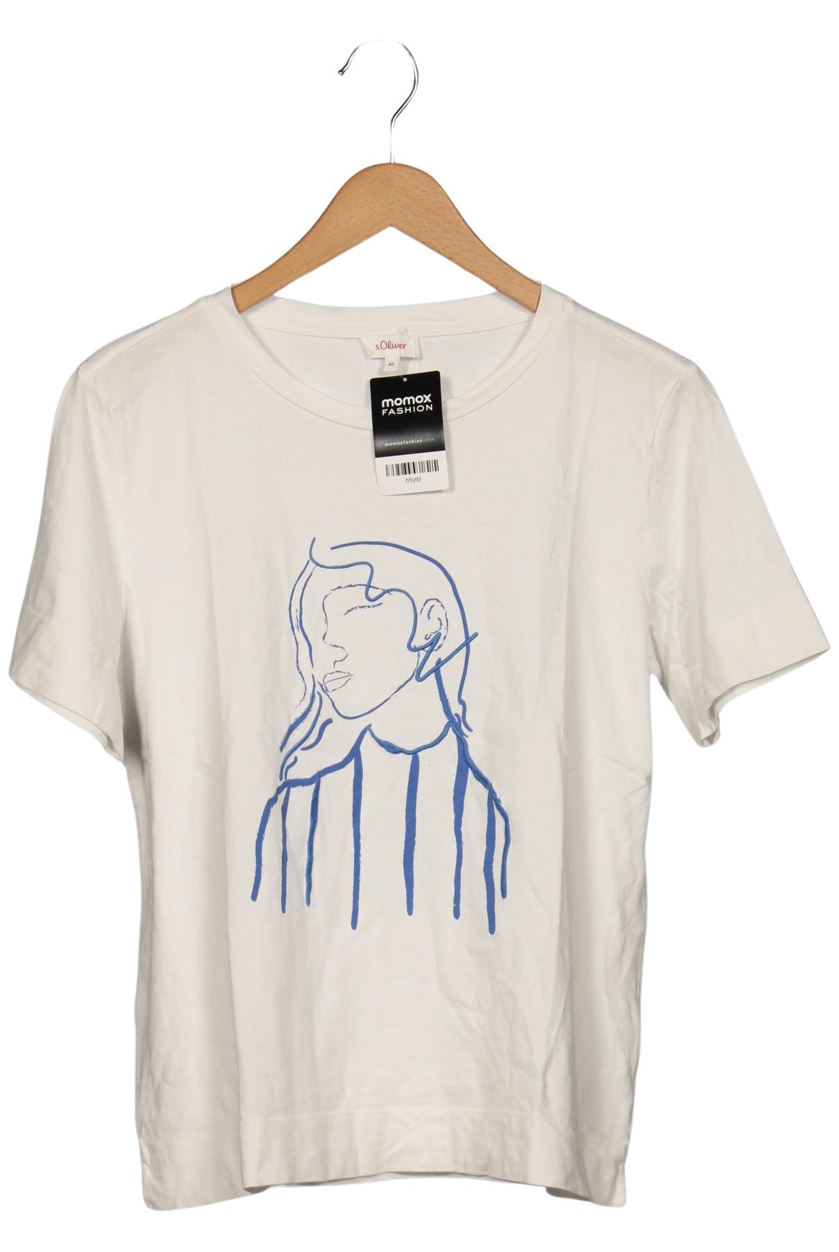 

s.Oliver Damen T-Shirt, weiß, Gr. 40