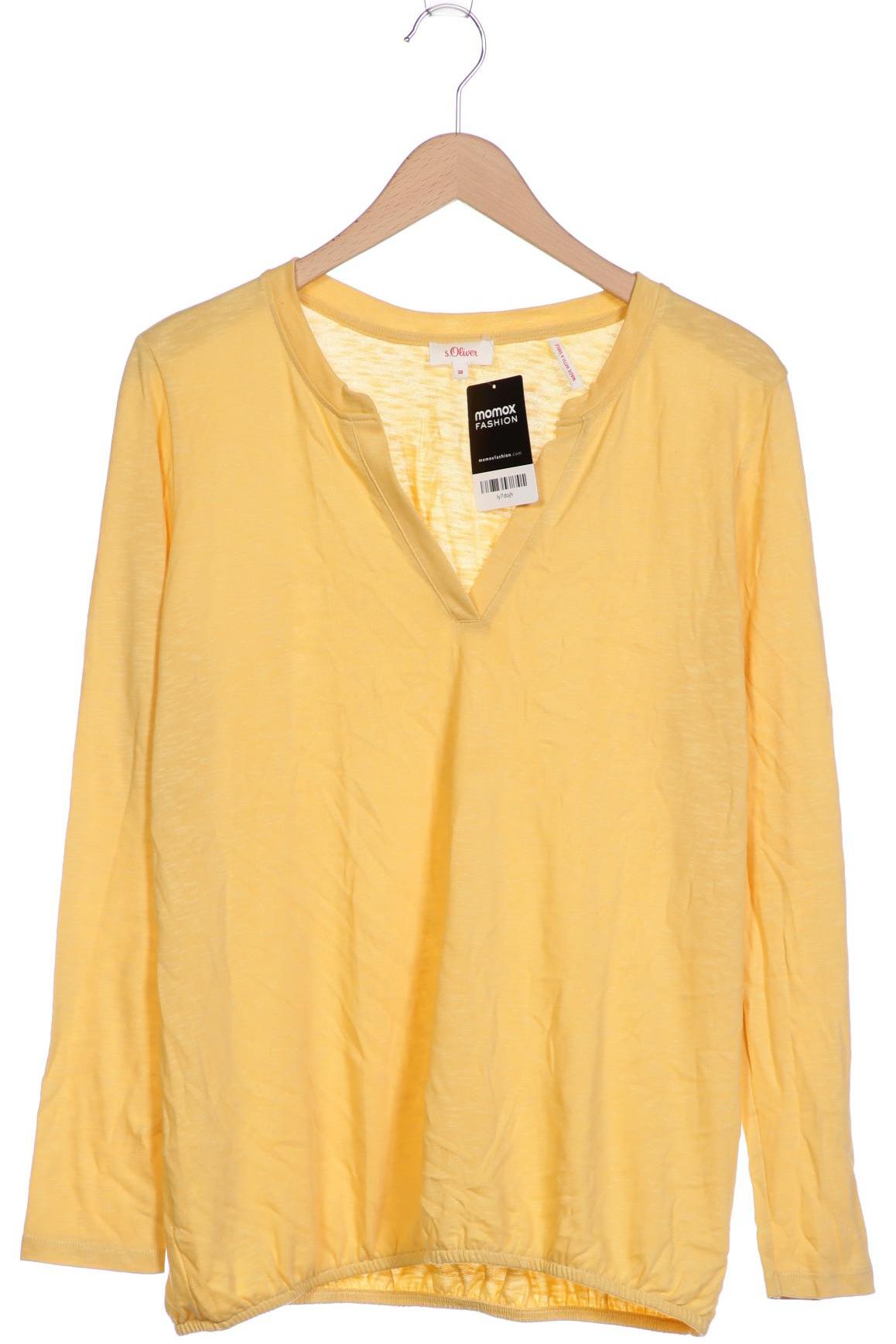 

s.Oliver Damen Langarmshirt, gelb