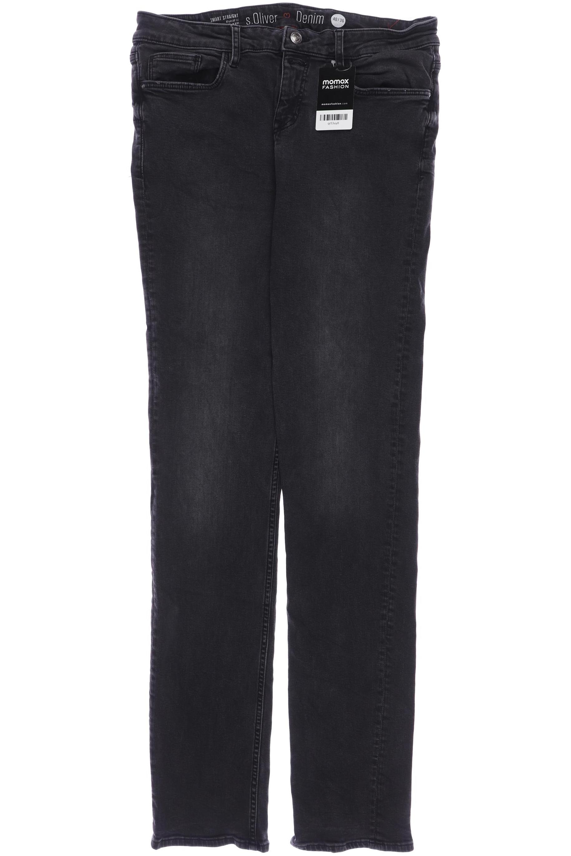 

s.Oliver Damen Jeans, schwarz