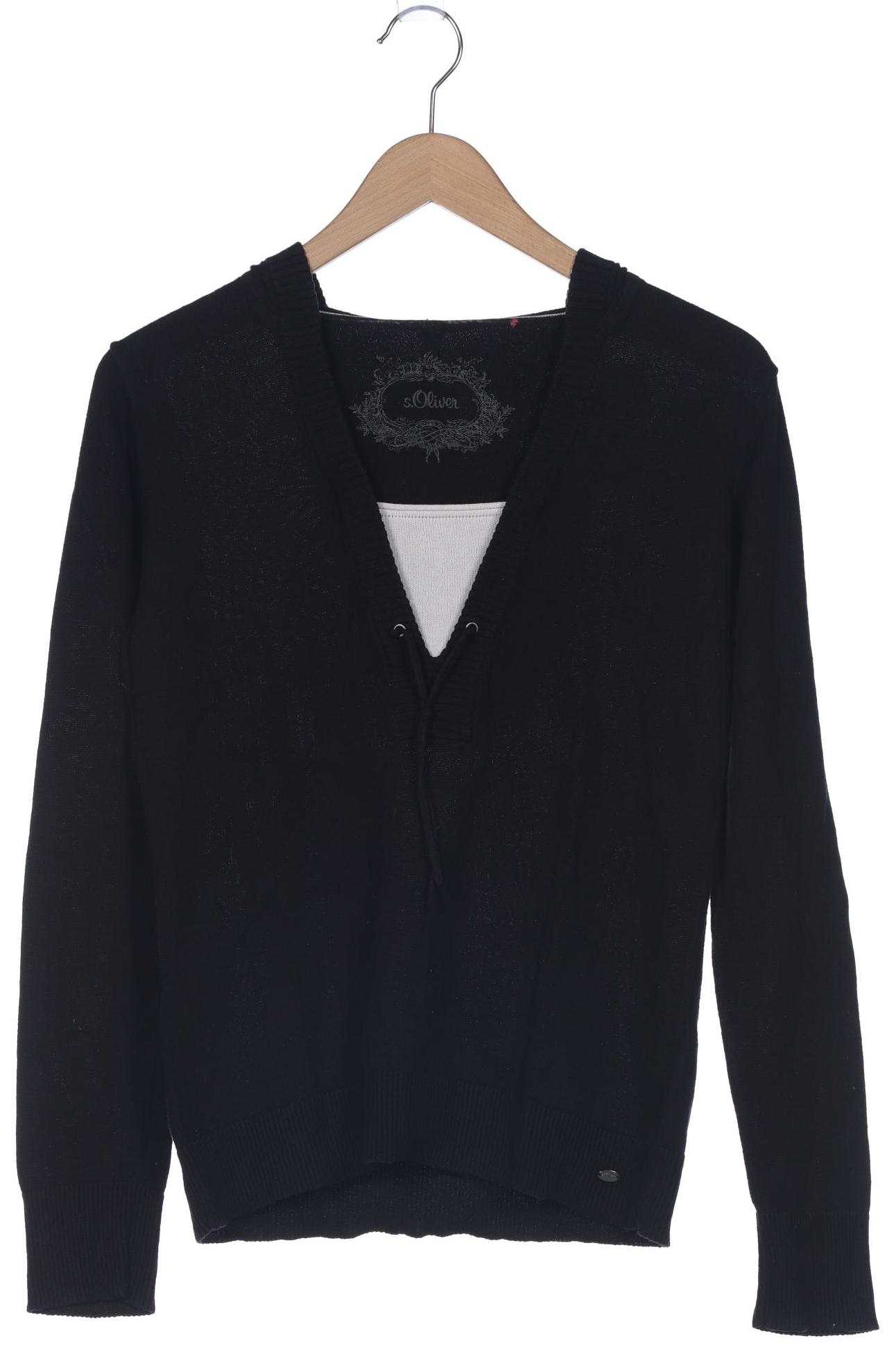 

s.Oliver Damen Pullover, schwarz